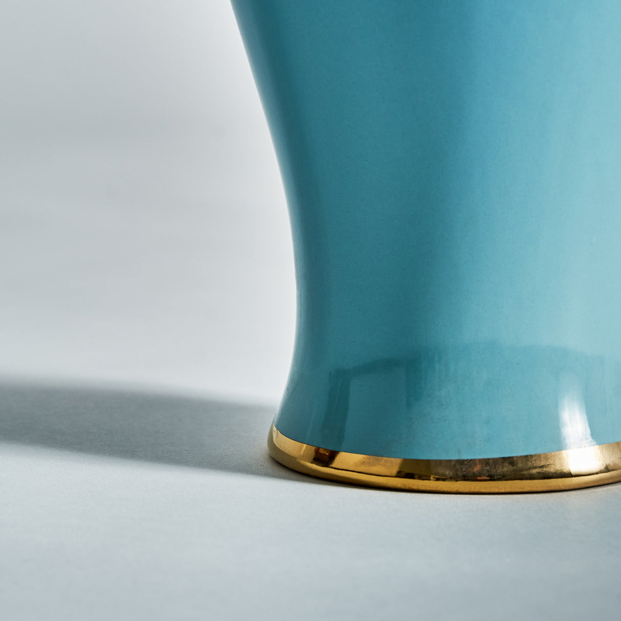 Modern furniture - Blue Ceramic Lidded Vase - www.oroa.com | Oroa.com