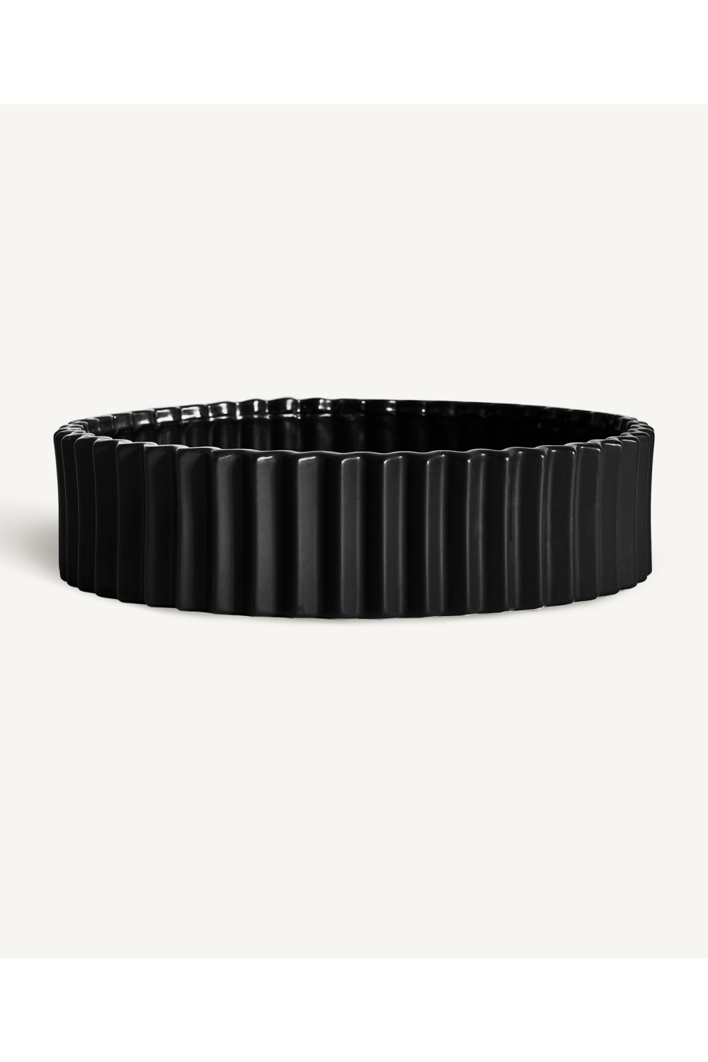 Black Fluted Ceramics Decor | Vical Home Plissé | Oroa.com