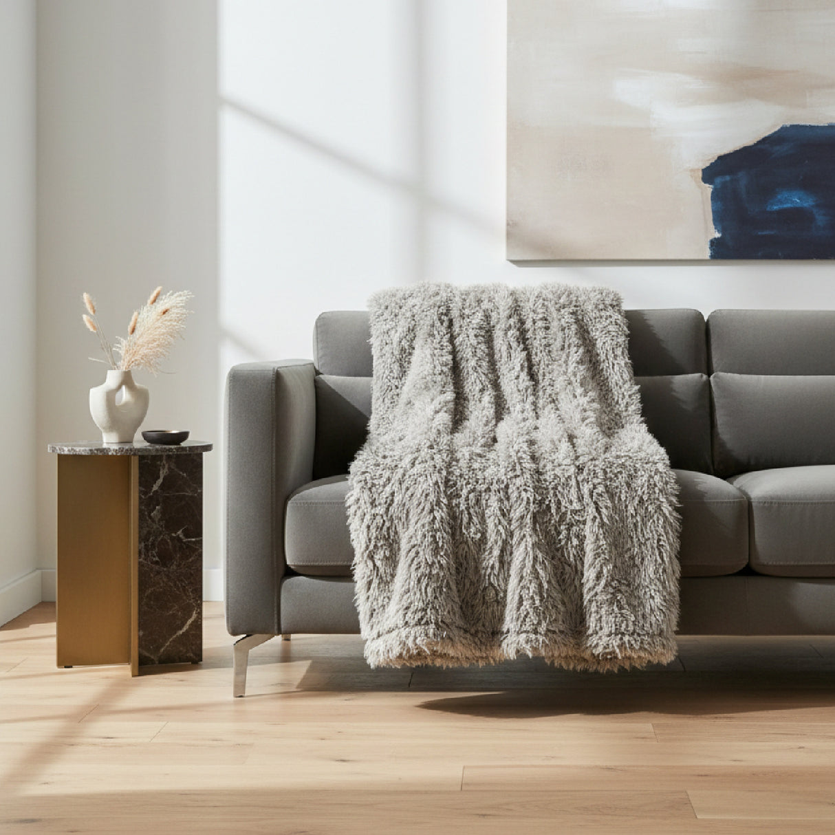 Modern furniture - Cotton Fur Plaid - www.oroa.com | Oroa.com