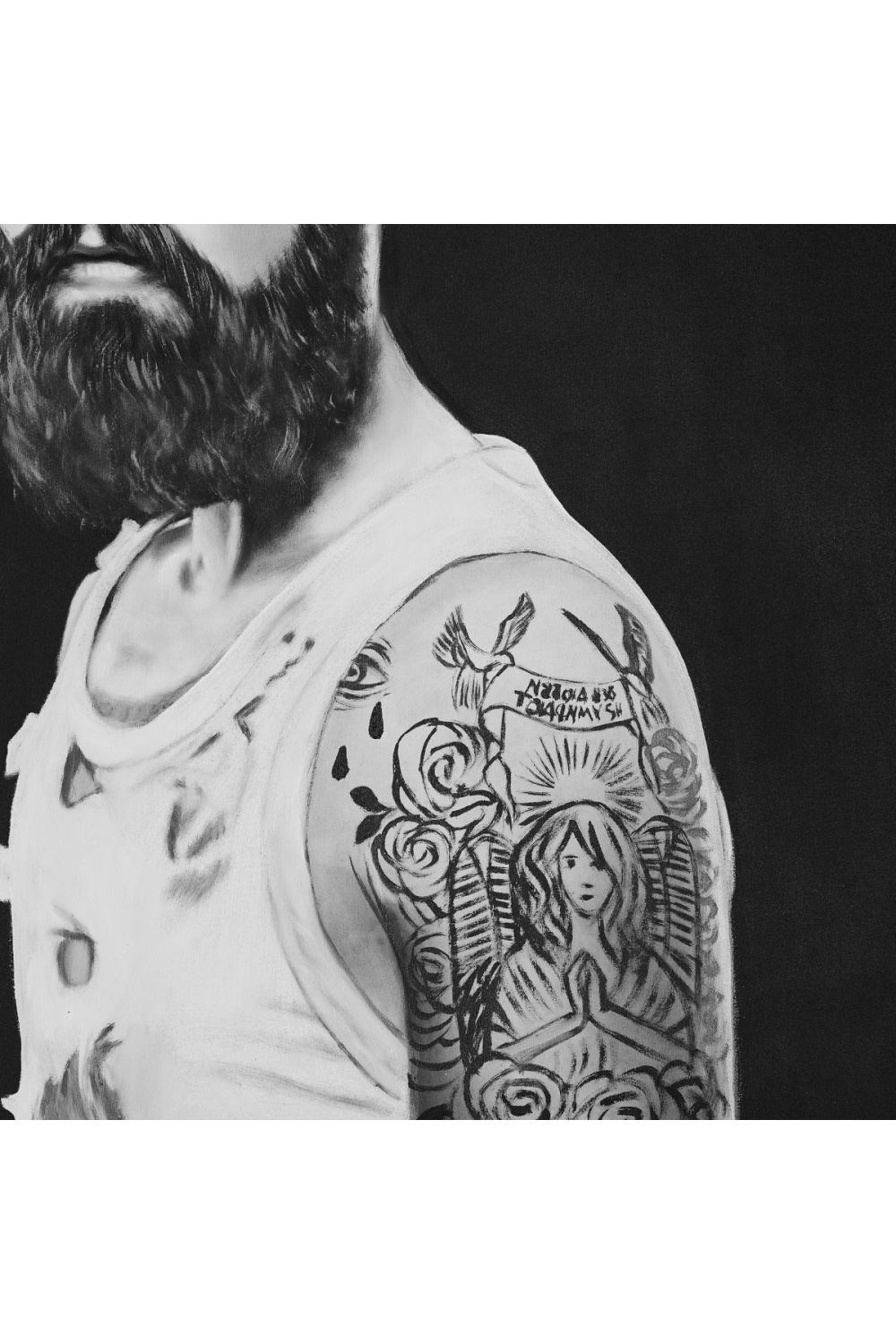 Tattooed Man Art Print | Oroa.com