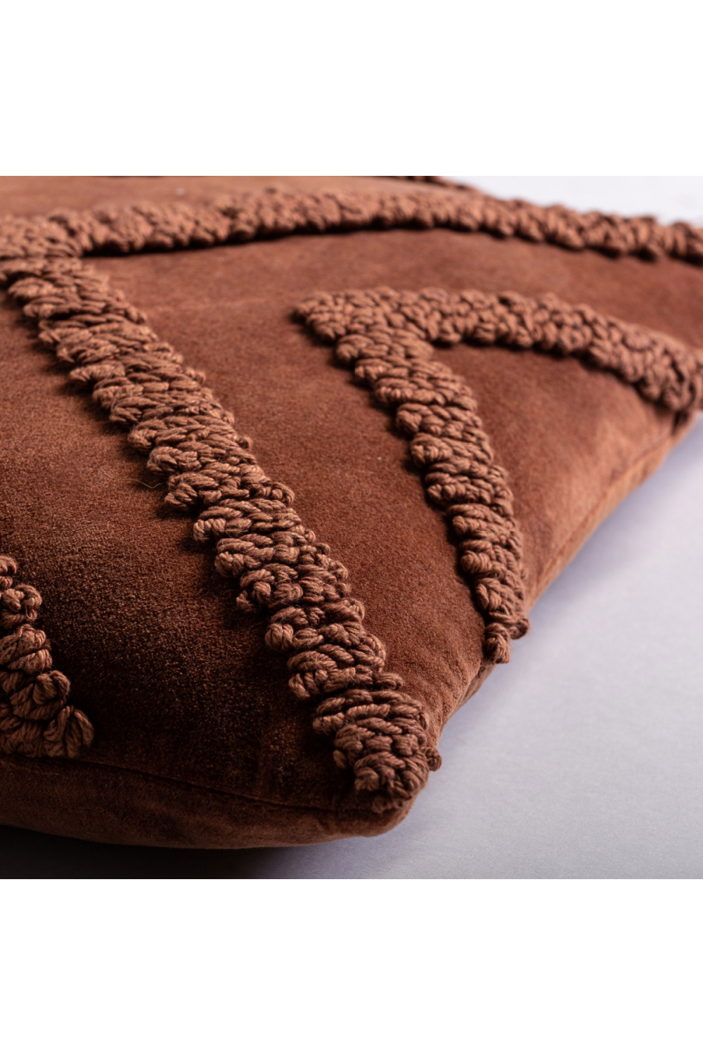 Brown Velvet Cushion | Vical Home Petra | Oroa.com