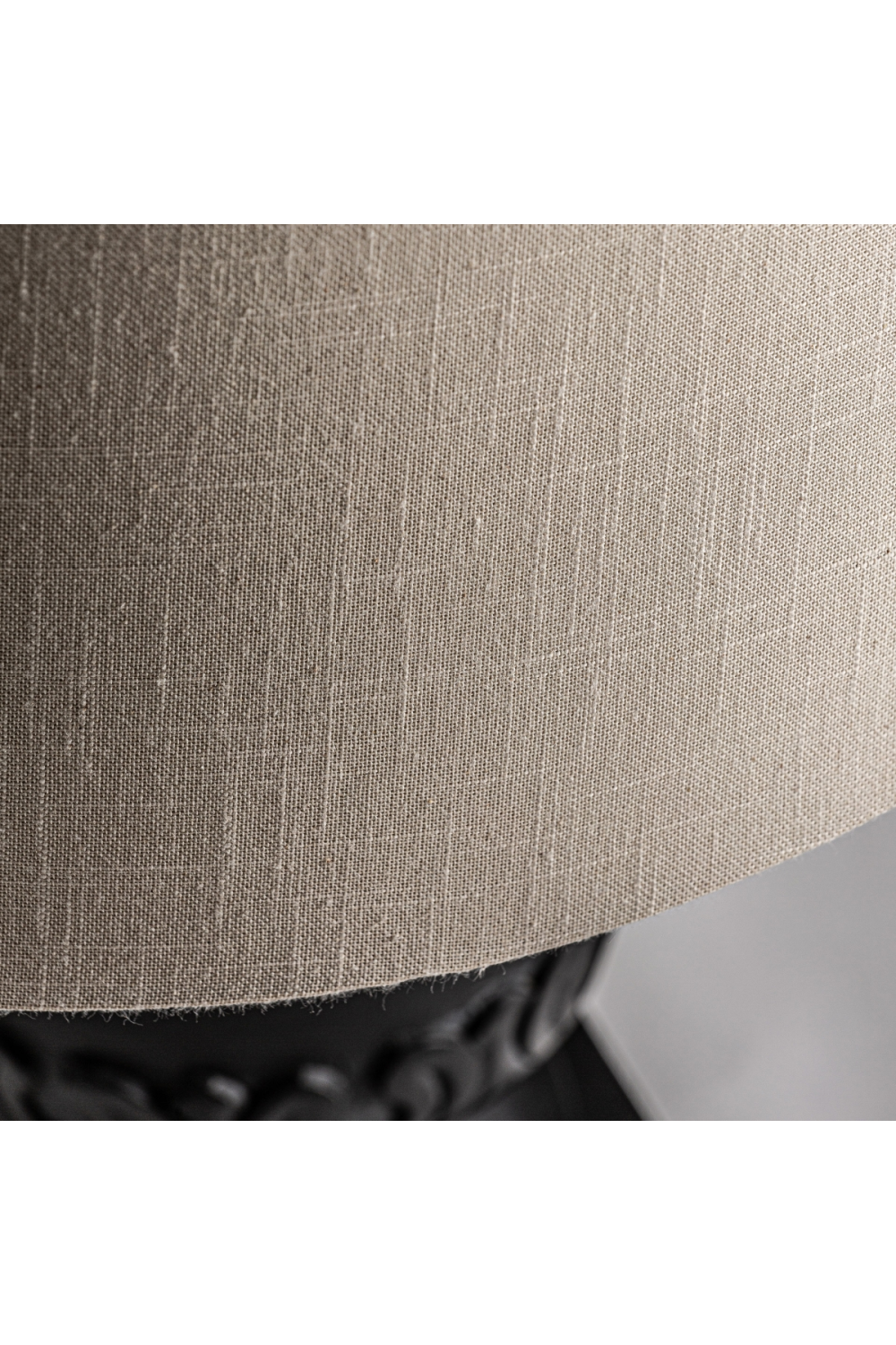 Carved Black Wood Table Lamp | Vical Home | Oroa.com