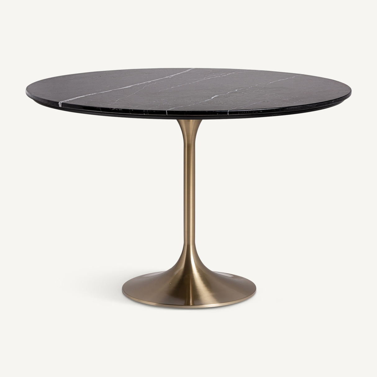 Black Porcelain Pedestal Dining Table | Oroa.com