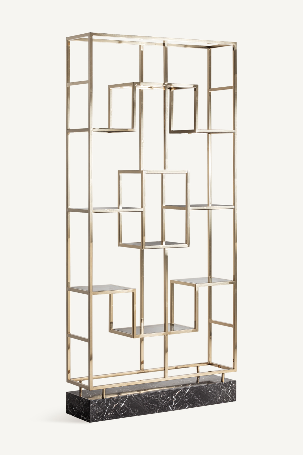 Gold Steel Bookcase | Oroa.com