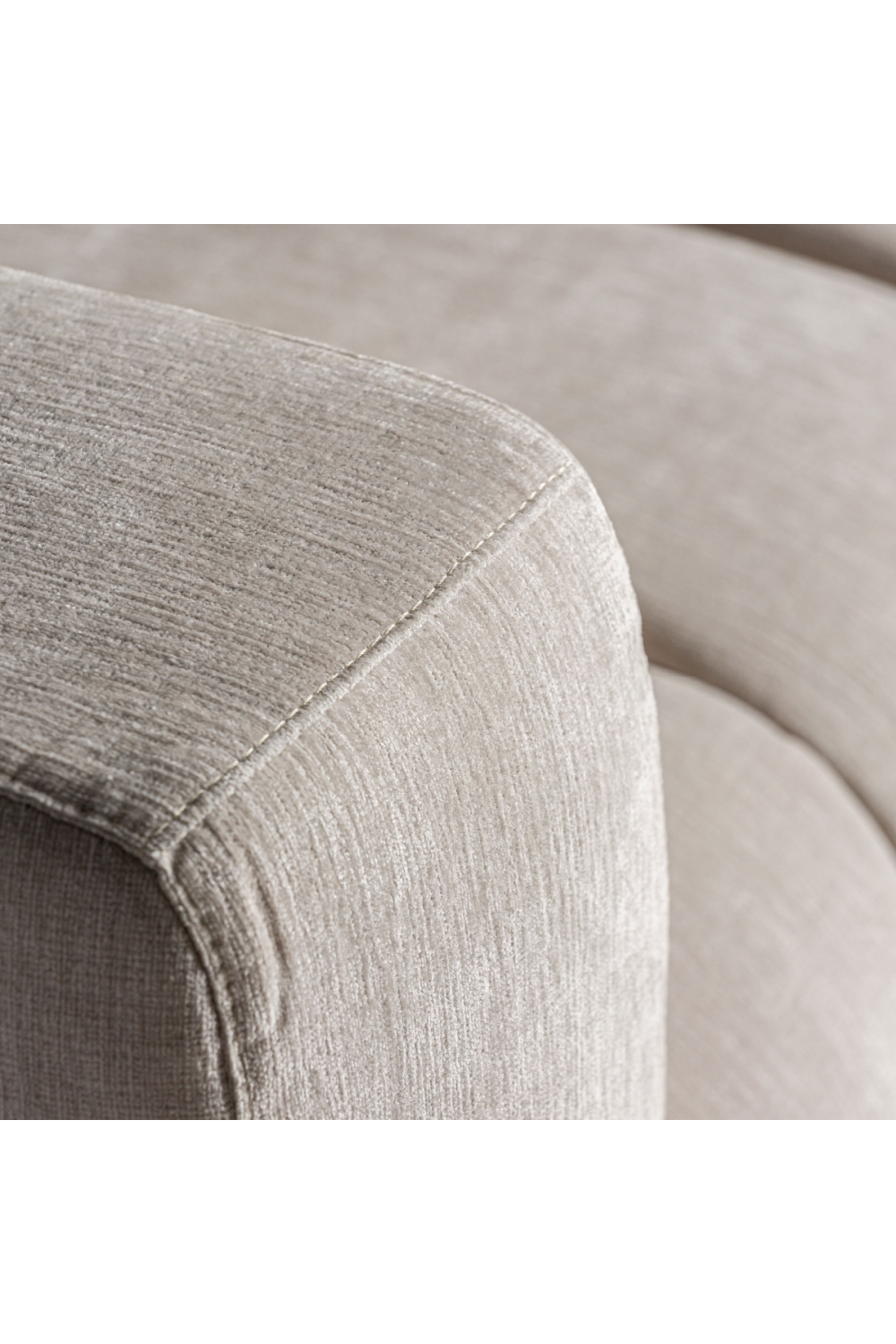 Cream Channeled Lounge Armchair | Vical Home Scuol | Oroa.com