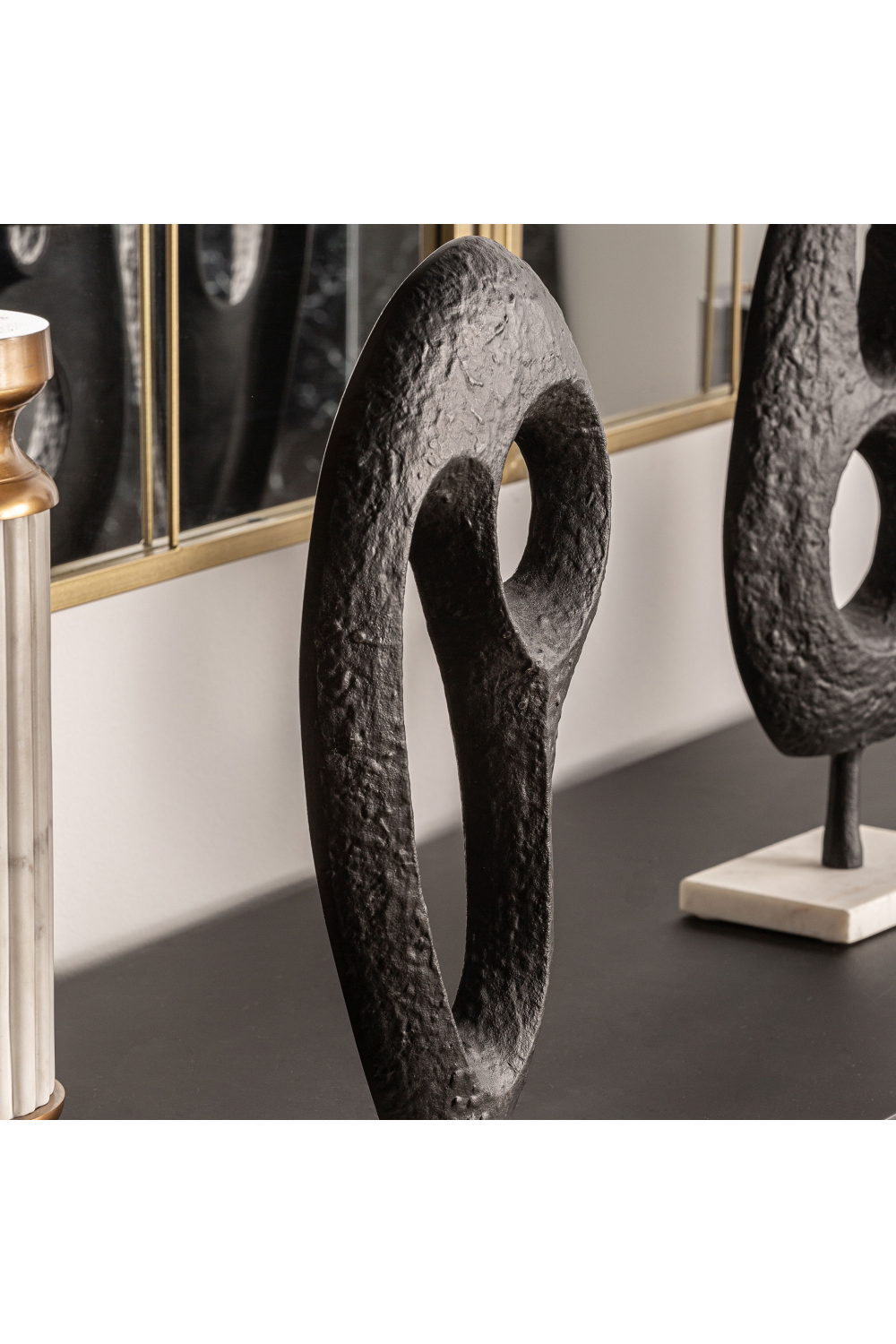 Black Hollowed Decor Figure (2) | Vical Home Messier | Oroa.com