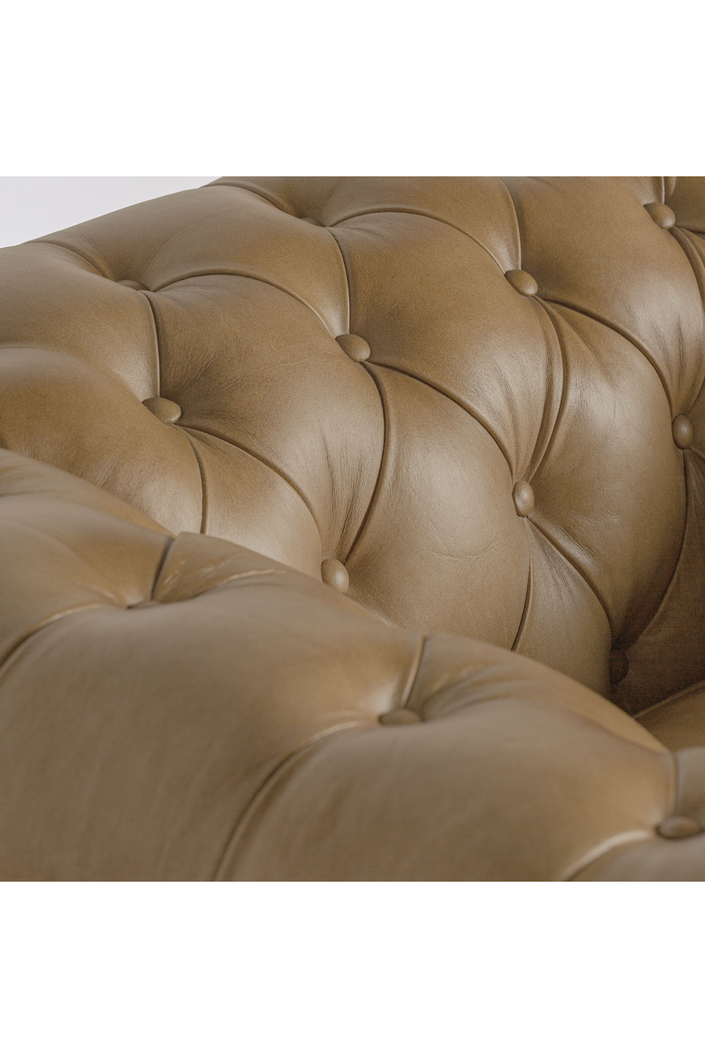 Brown Leather Tufted Armchair | Vical Home Elkins | Oroa.com