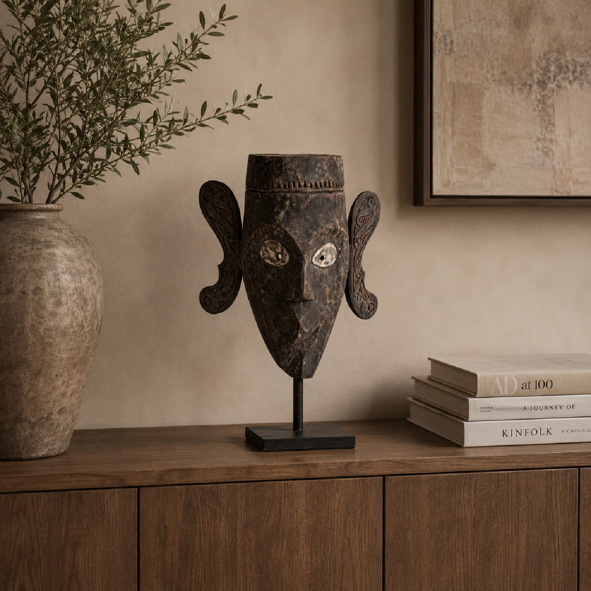 Modern European furniture - Ethnic Tropical Wood Decorative Figure - www.oroa.com | Oroa.com
