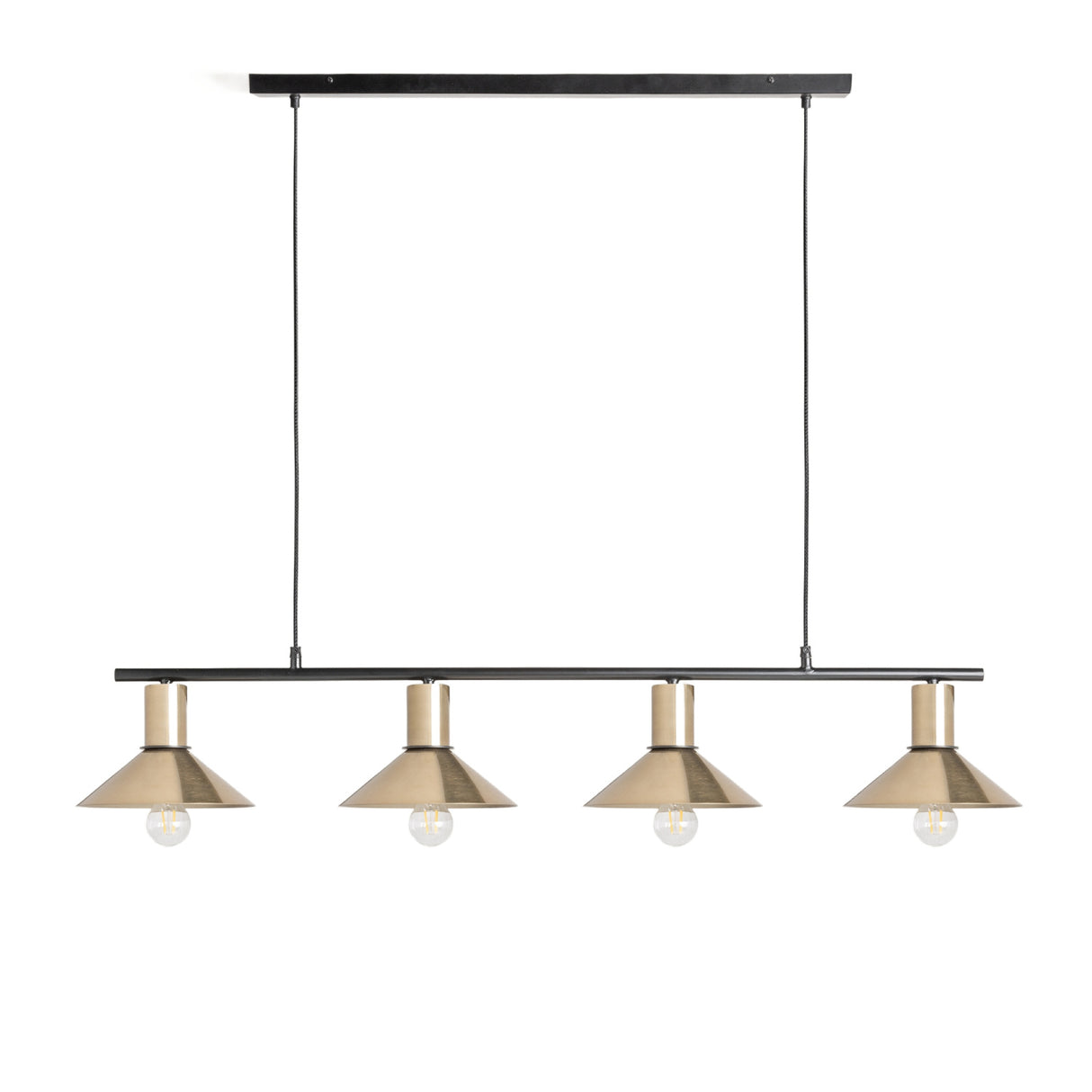 Modern European furniture - Gold 4-Light Linear Pendant Lamp - www.oroa.com | Oroa.com