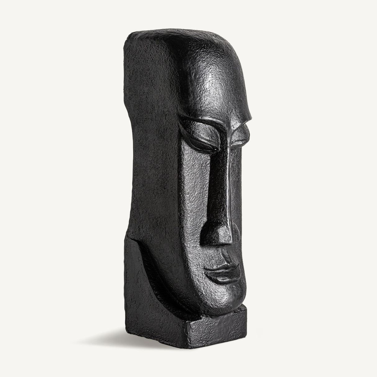 Black Cement Head Sculpture | Oroa.com