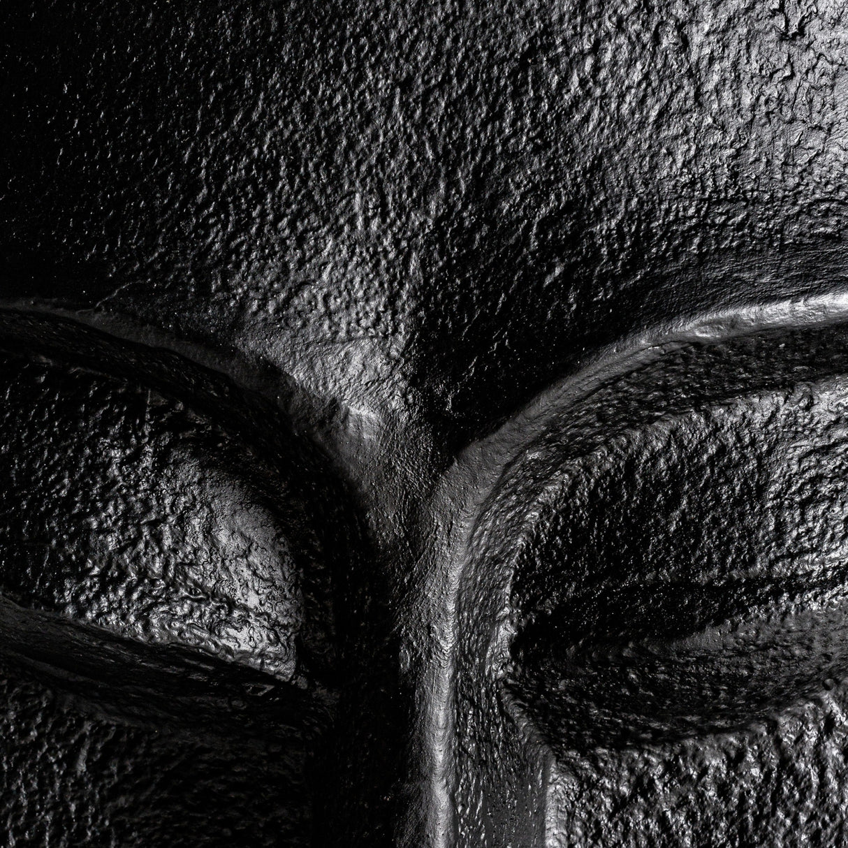 Black Cement Head Sculpture | Oroa.com