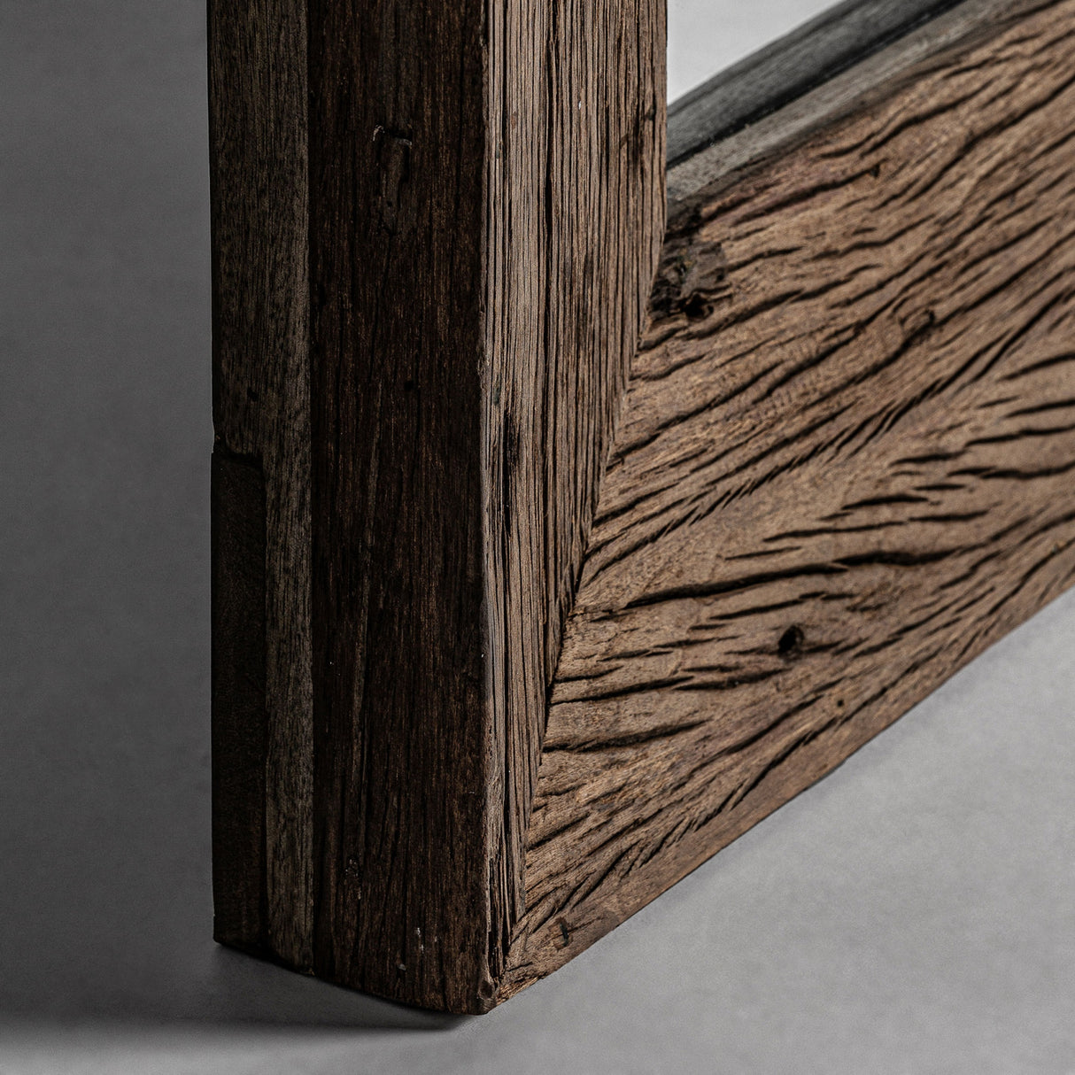 Modern European furniture - Rustic Pine Rectangular Mirror - www.oroa.com | Oroa.com