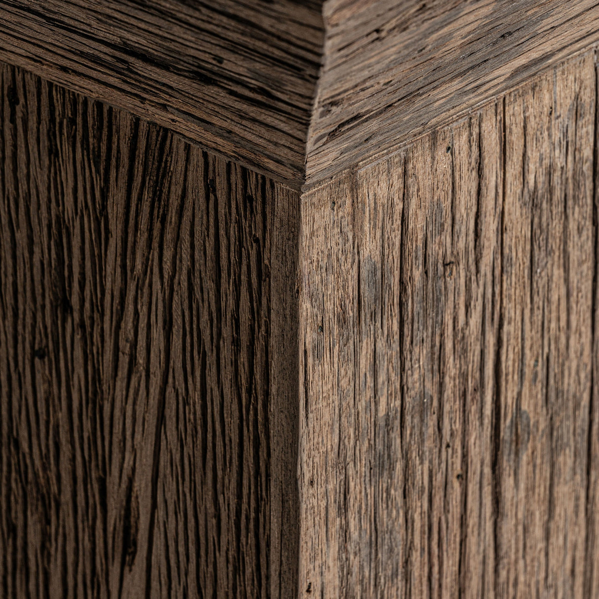 Modern European furniture - Rustic Pine Marble Side Table - www.oroa.com | Oroa.com
