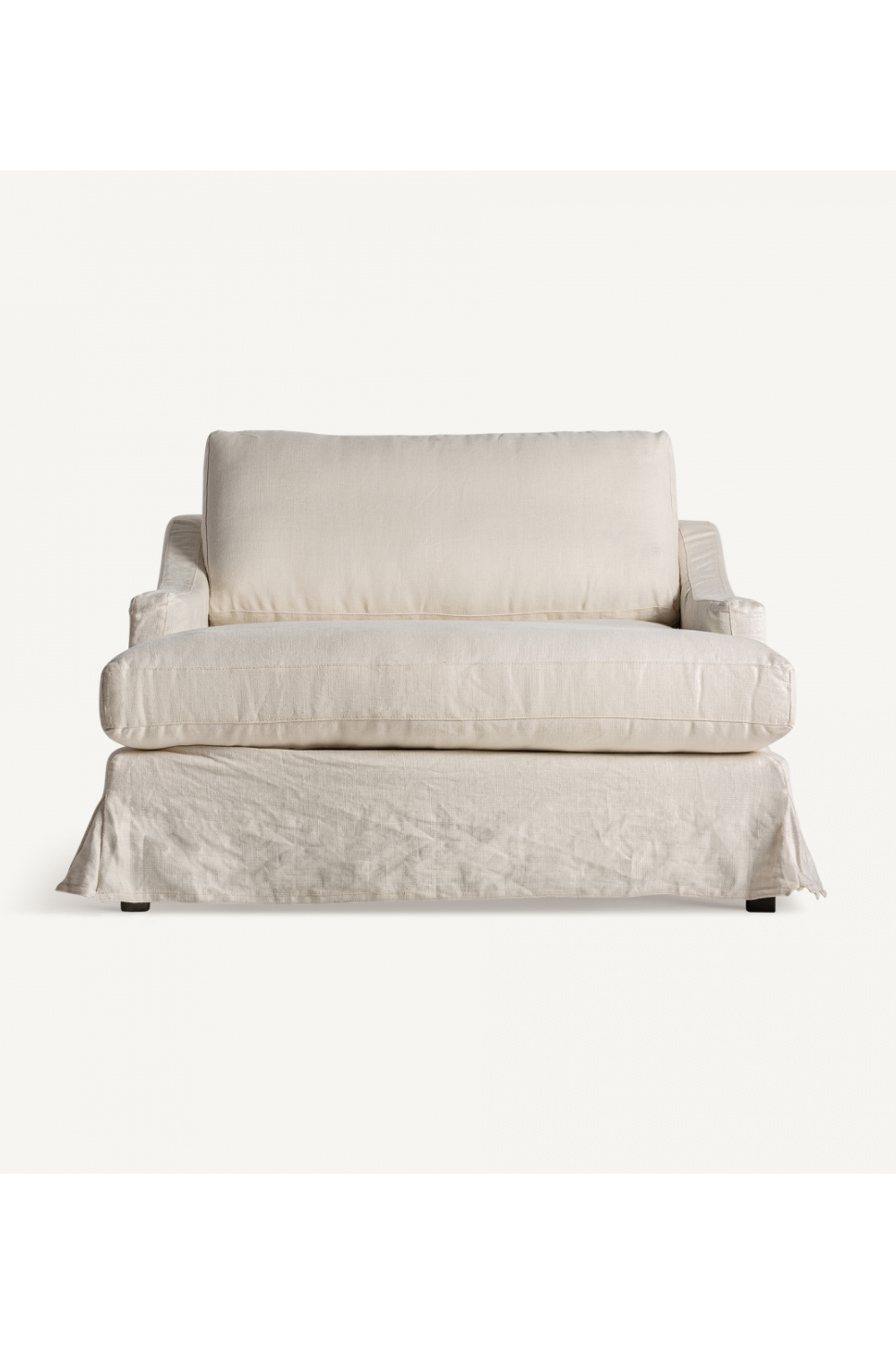 Off-white Skirted Chaise Longue | Vical Home Kemence | Oroa.com