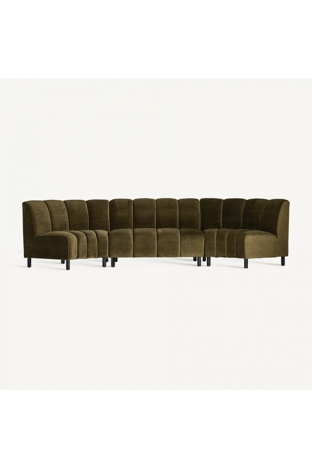 Green Velvet Corner Sofa | Vical Home Shul | Oroa.com