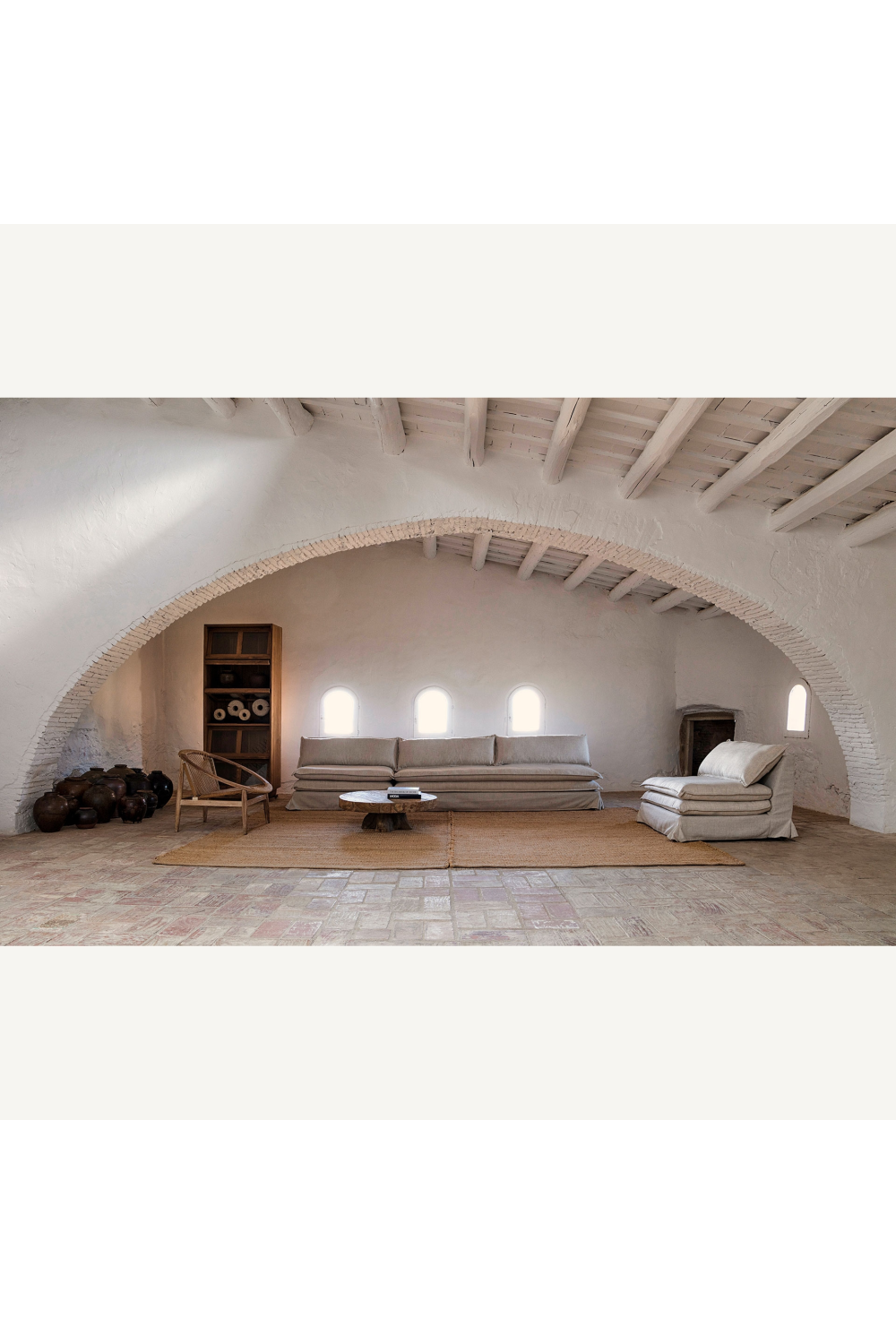 Off-White Covered Sofa | Vical Home Ospizio | Oroa.com