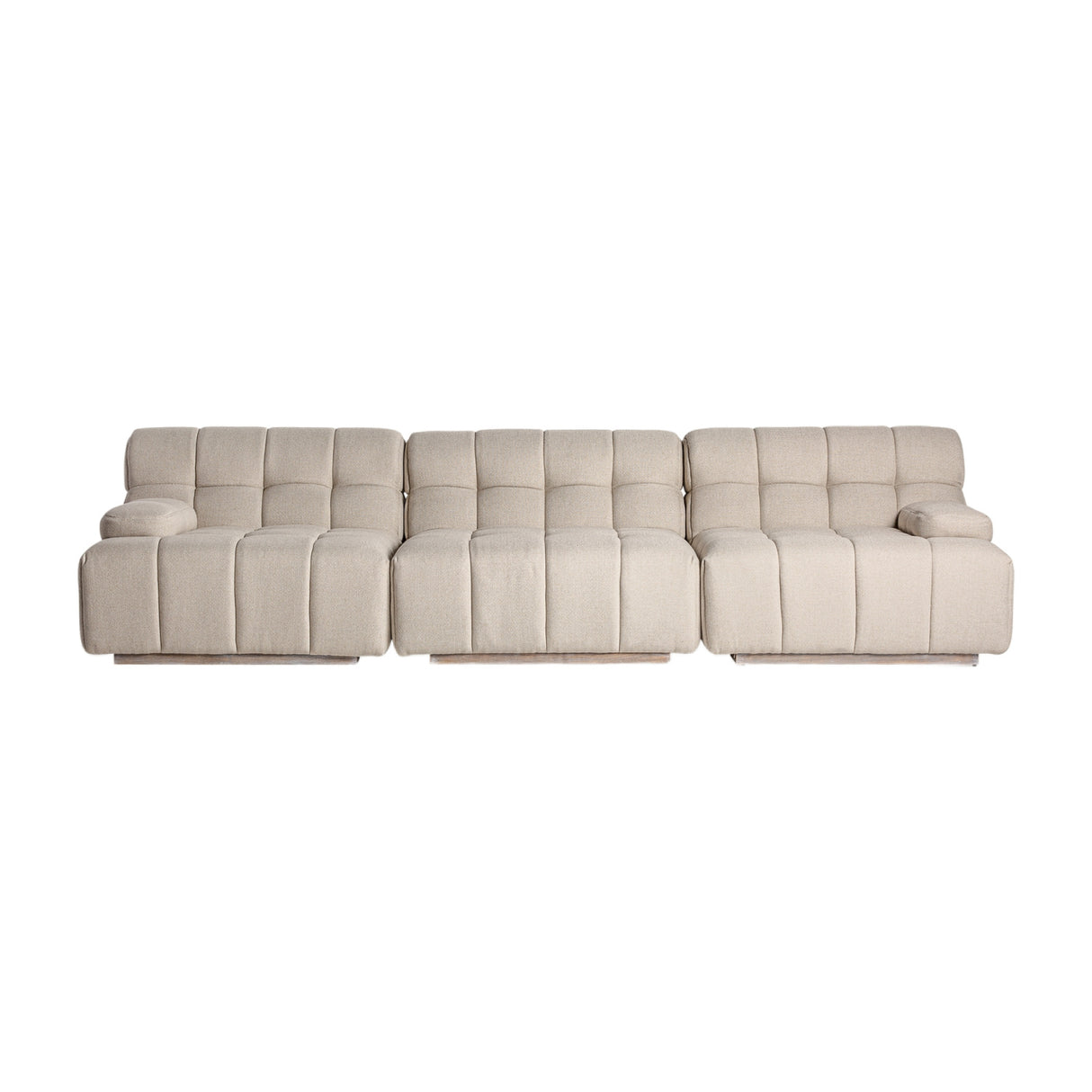 Modern furniture - White Square-Tufted Module Sofa - www.oroa.com | Oroa.com