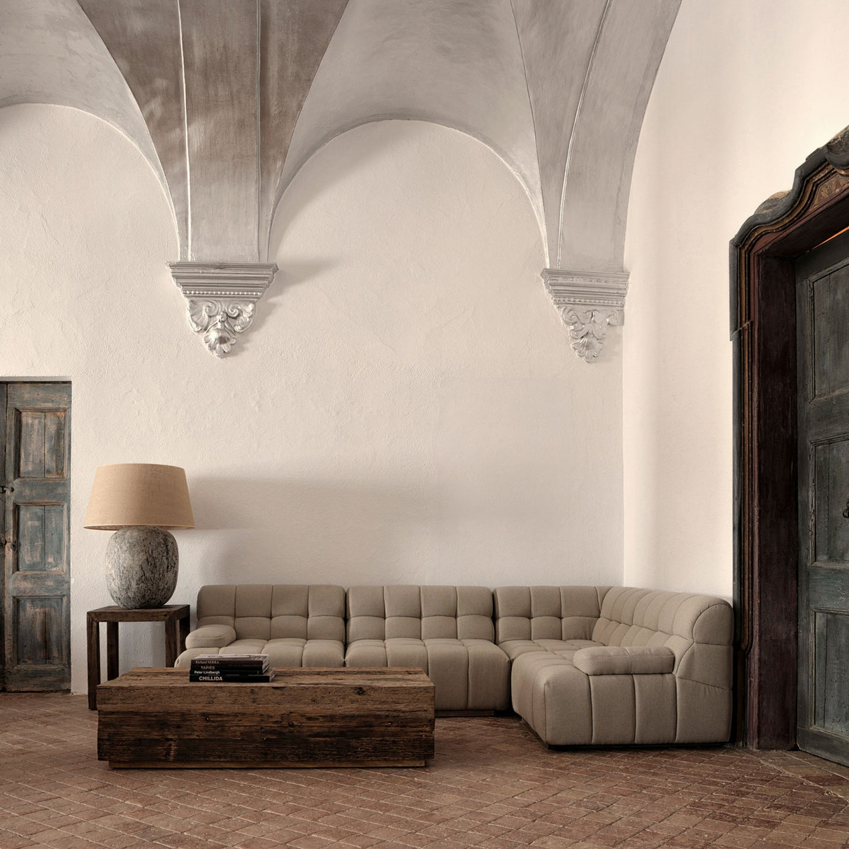Modern furniture - White Square-Tufted Module Sofa - www.oroa.com | Oroa.com