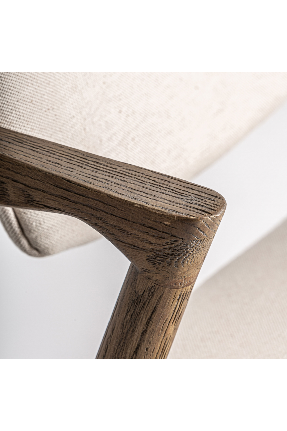 Ash Wood Beige Accent Chair | Vical Home Polch | Oroa.com