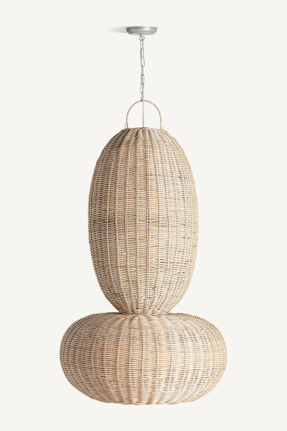 Oval Rattan Hanging Lamp M | Oroa.com