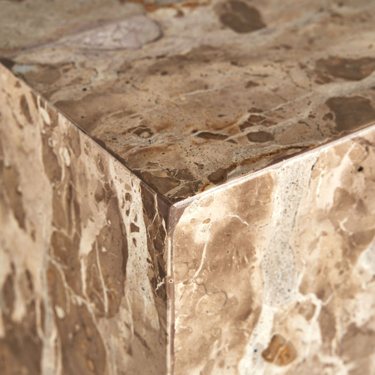 Beige Marble Side Table | Oroa.com
