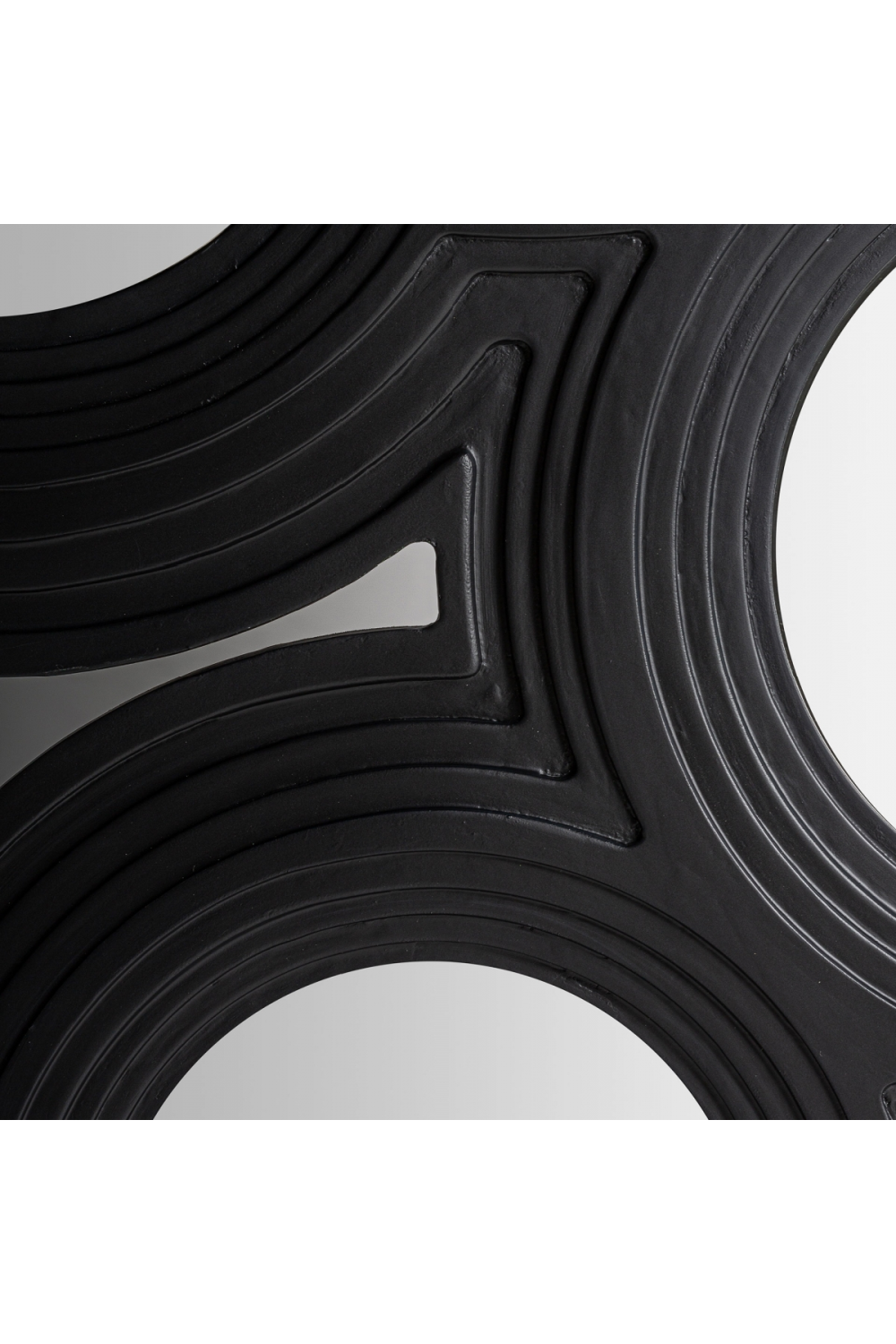 Black Wooden Contemporary Mirror | Oroa.com