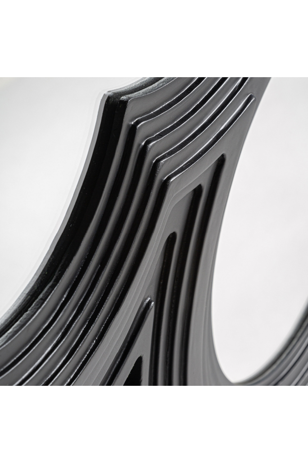 Black Wooden Contemporary Mirror | Oroa.com