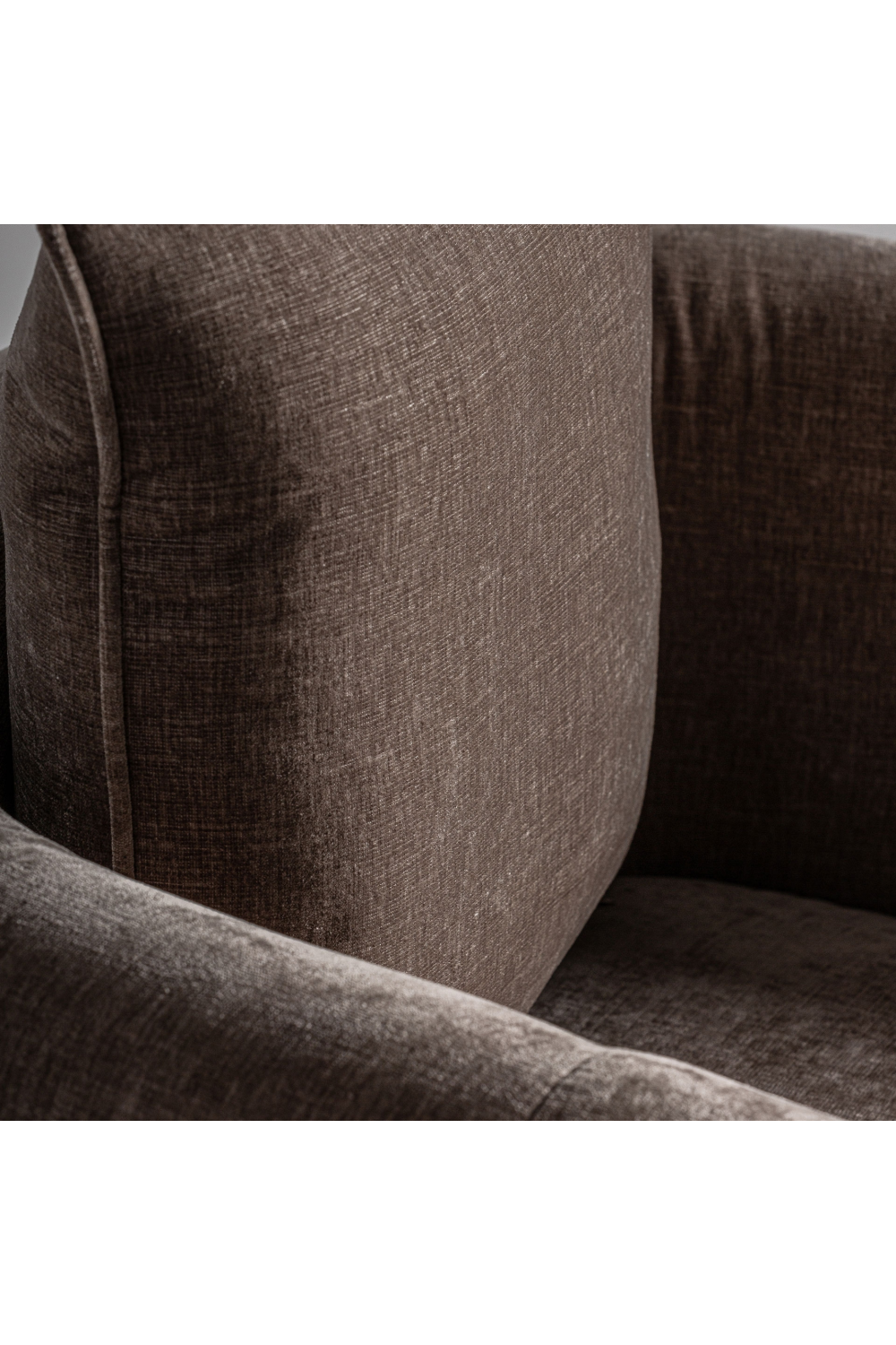 Taupe Upholstered 3-Legged Armchair | Vical Home Karka | Oroa.com