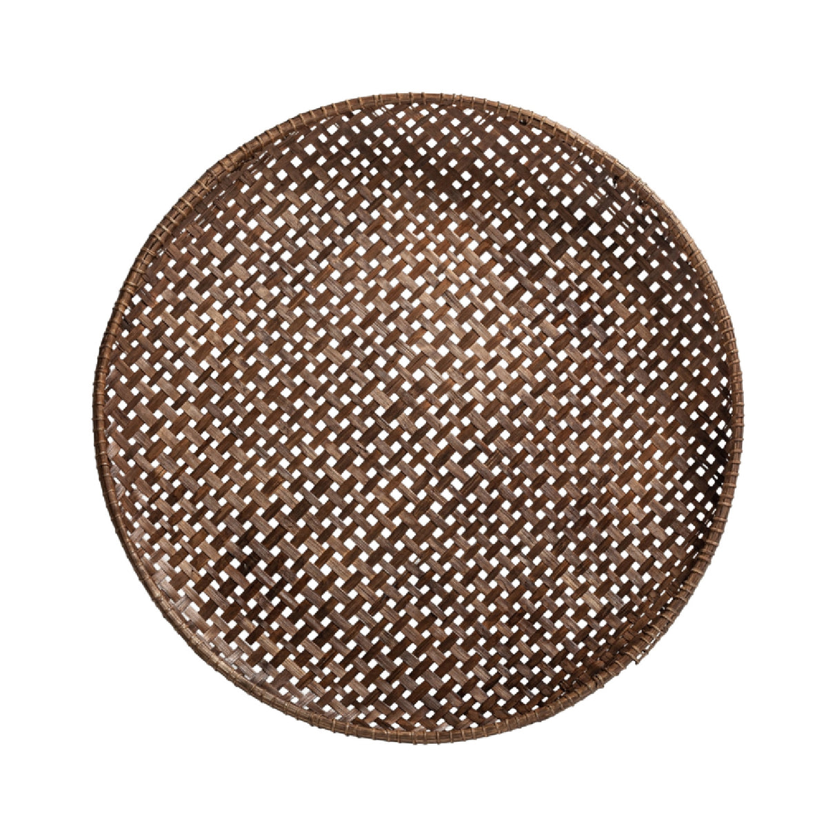 Modern furniture - Brown Bamboo Decorative Plates (2) - www.oroa.com | Oroa.com