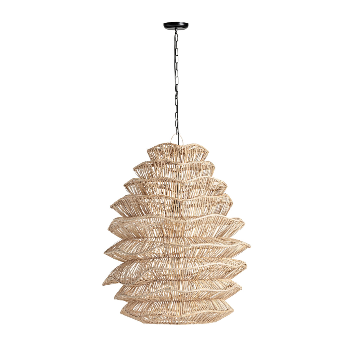 Modern European furniture - Boho Rattan Layered Pendant Light - www.oroa.com | Oroa.com