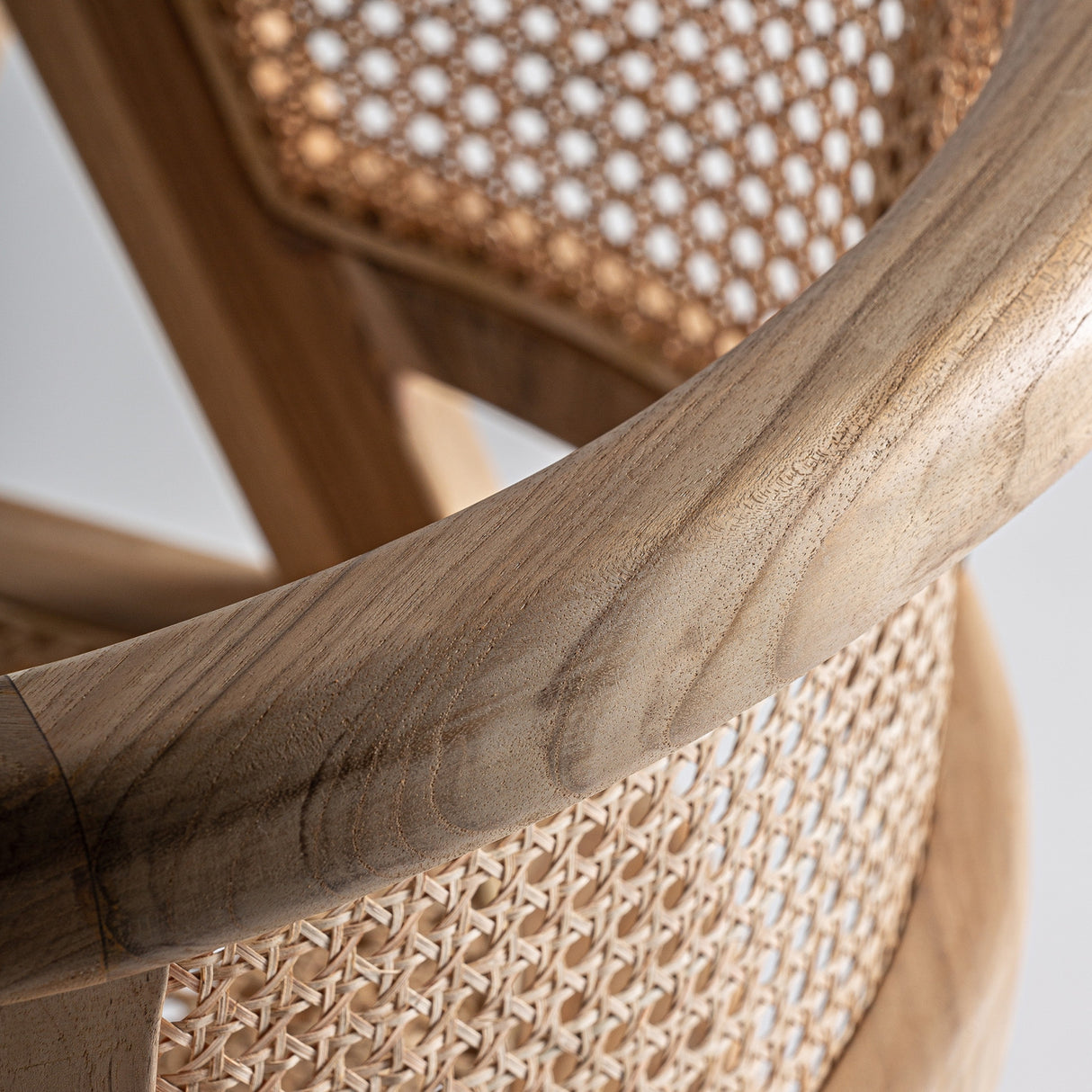 Modern European furniture - Teak Curved-Back Dining Chair - www.oroa.com | Oroa.com