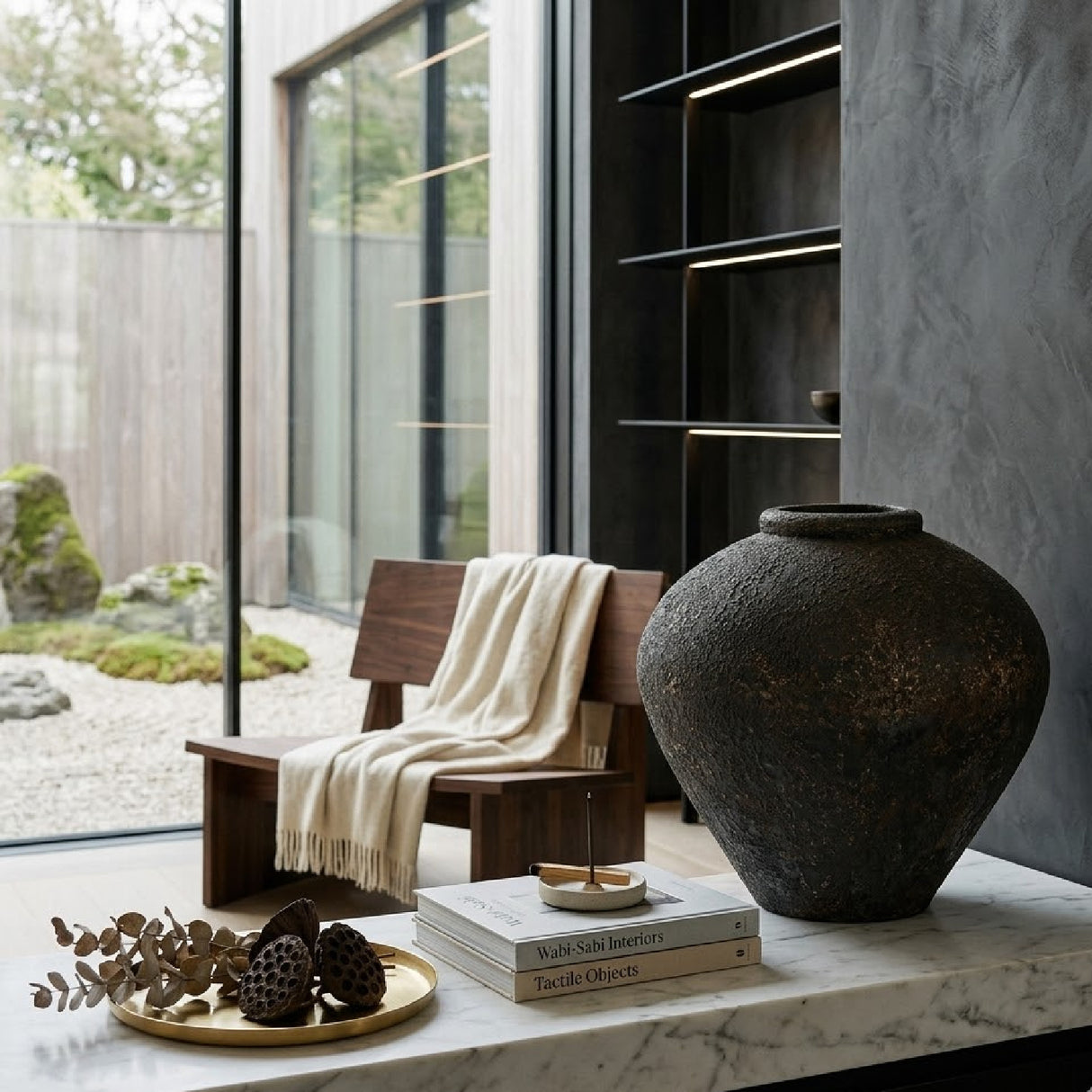 Black Terracotta Antique Vase | Oroa.com