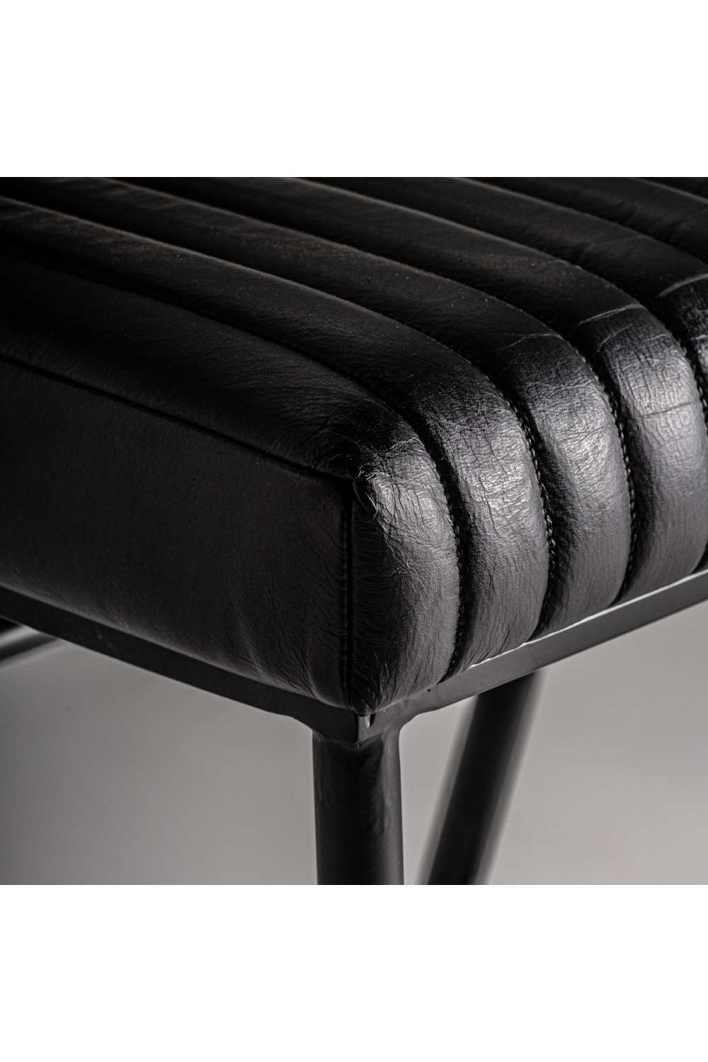 Black Leather Dining Chair (2) | Vical Home Jarpen | Oroa.com