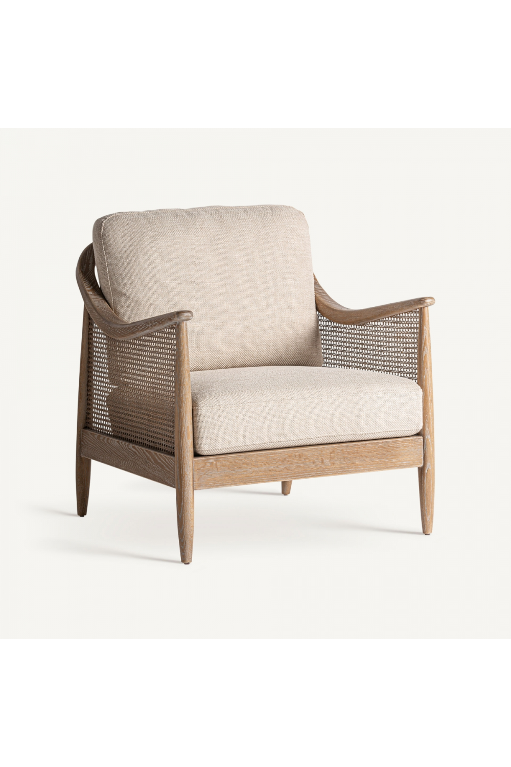 Canework Padded Lounge Armchair | Vical Home Bolzano | Oroa.com