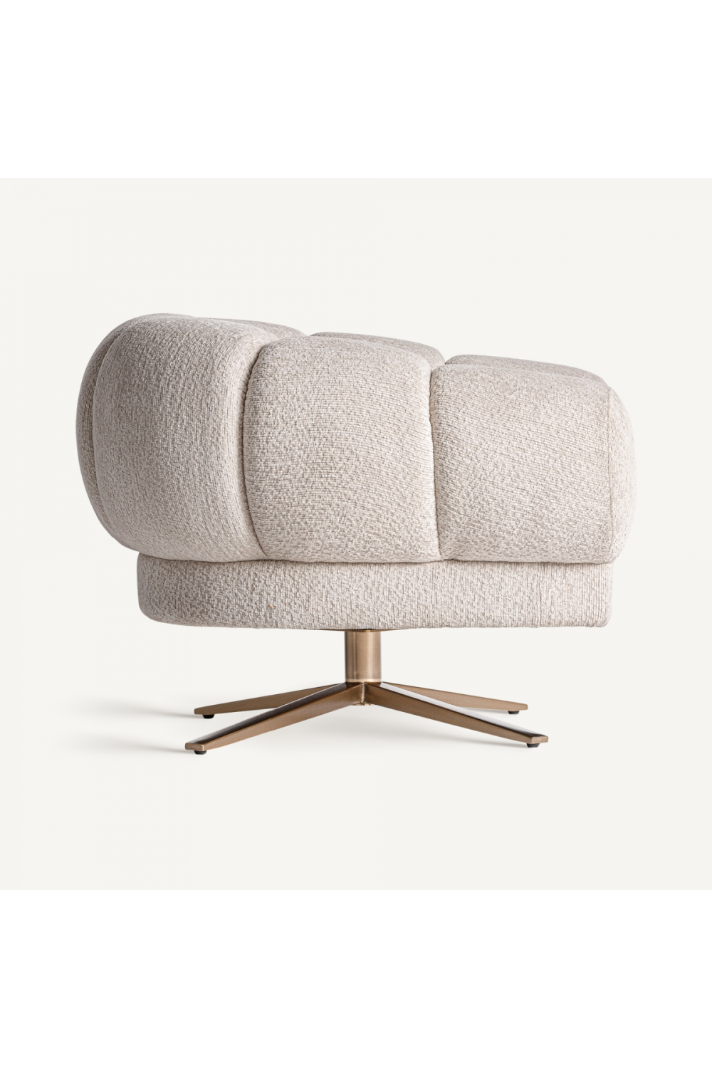 White Velvet Chunky Armchair | Vical Home Elise | Oroa.com