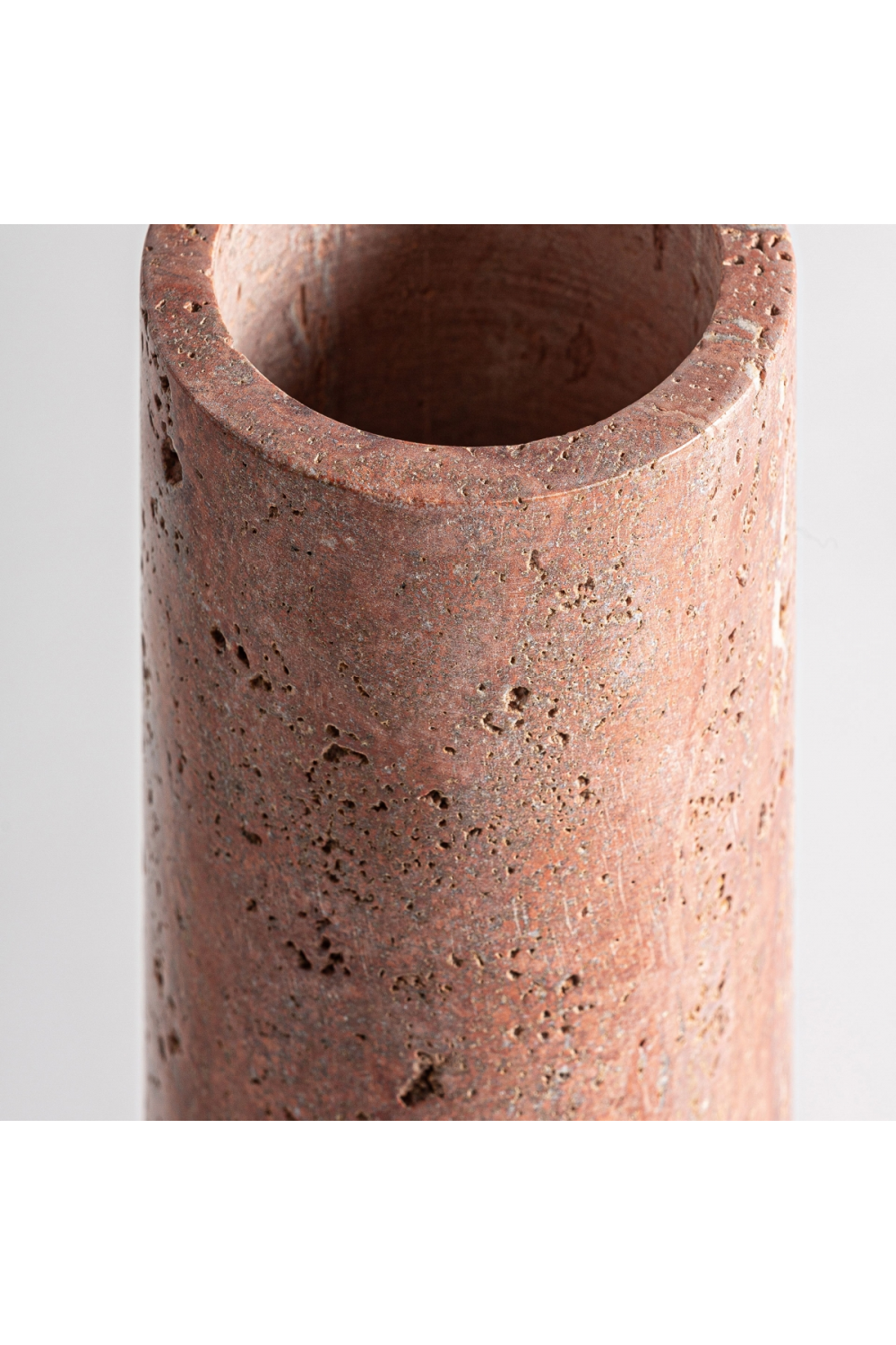 Pink Marble Cylindrical Vase | Vical Home Kleise | Oroa.com