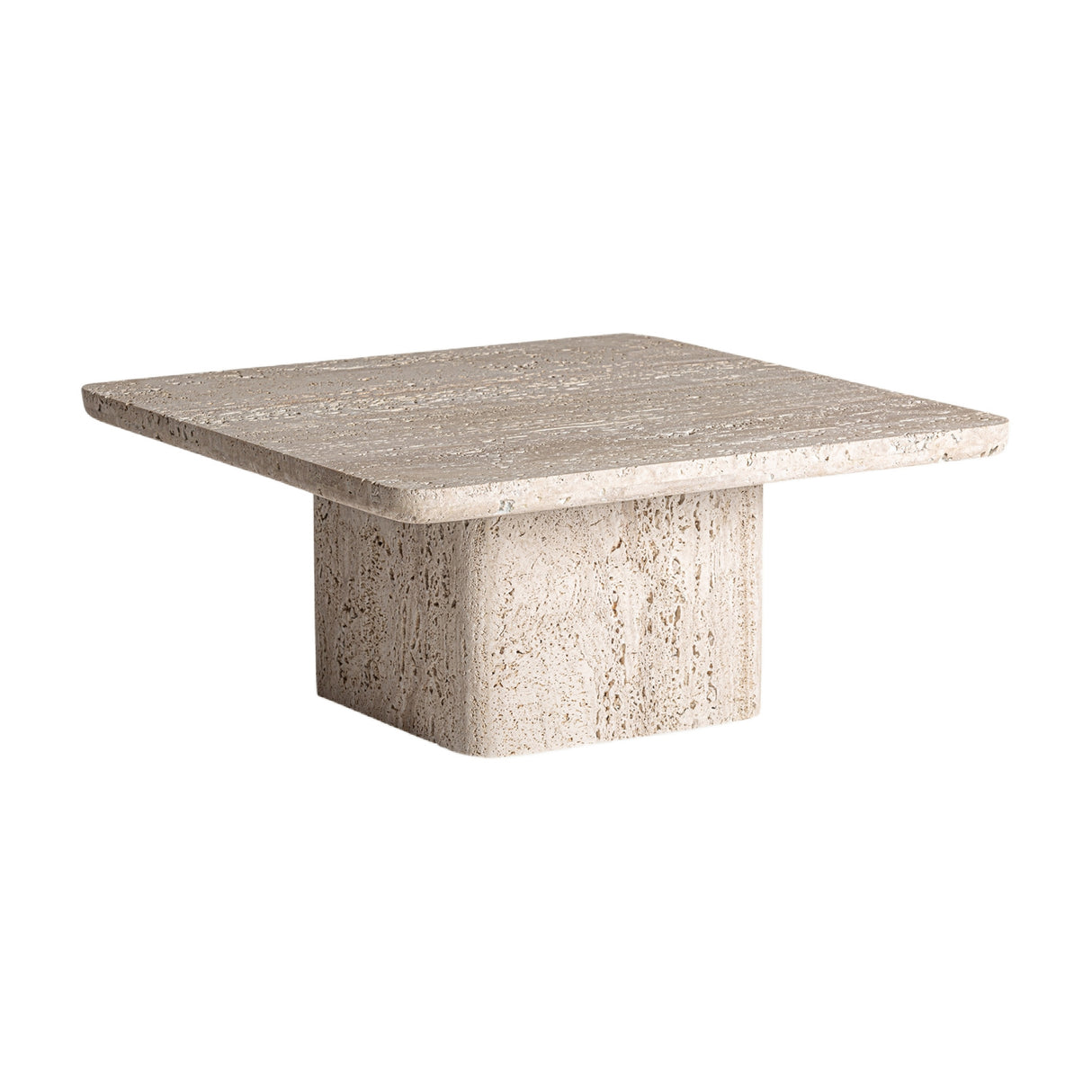 Modern European furniture - Beige Travertine Coffee Table - www.oroa.com | Oroa.com