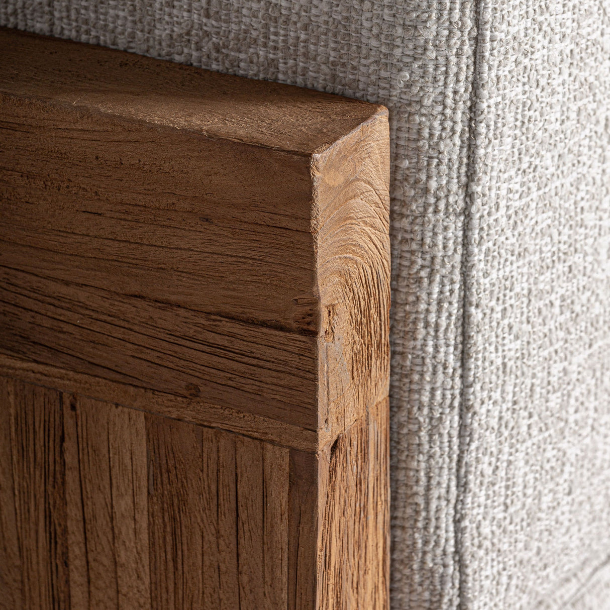 Modern furniture - Teak Framed Gray Sofa - www.oroa.com | Oroa.com