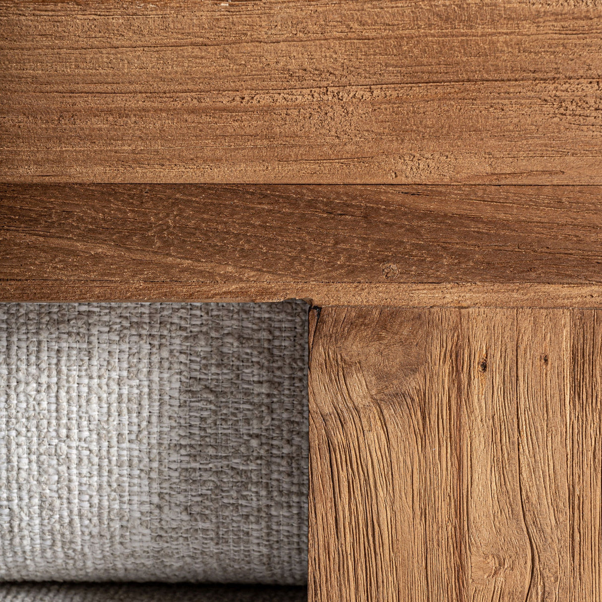 Modern furniture - Teak Framed Gray Sofa - www.oroa.com | Oroa.com