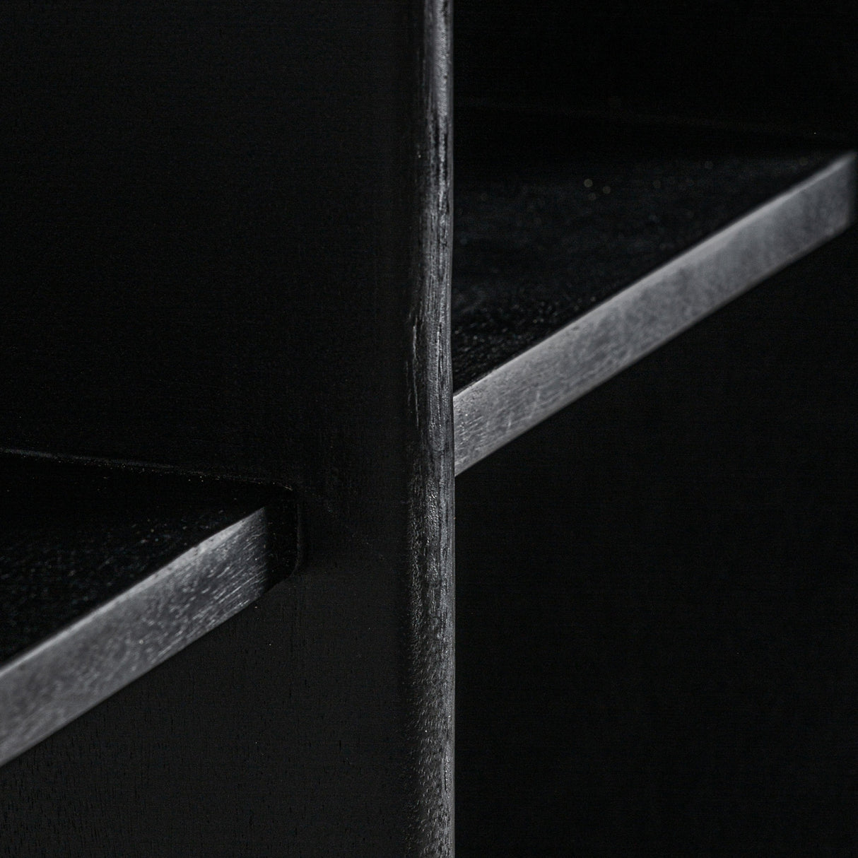 Modern European furniture - Black Mango Wood Shelf M - www.oroa.com | Oroa.com
