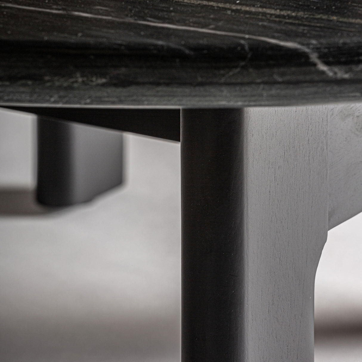 Modern European furniture - Black Oak Round Coffee Table - www.oroa.com | Oroa.com