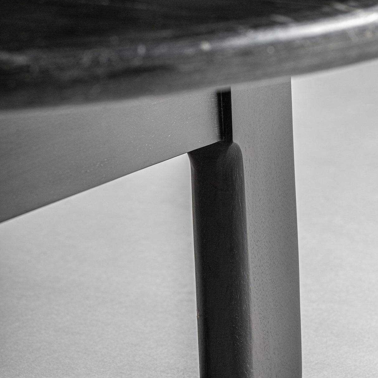 Modern European furniture - Black Oak Round Coffee Table - www.oroa.com | Oroa.com