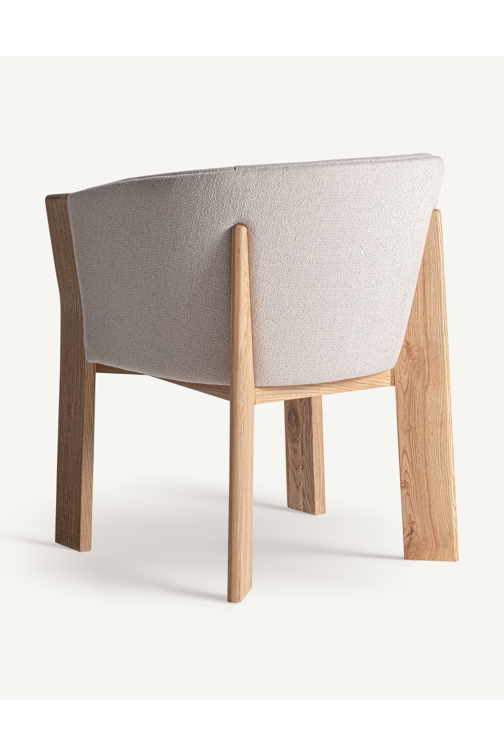 Beige Oak Curve Dining Chair | Vical Home Nara | Oroa.com