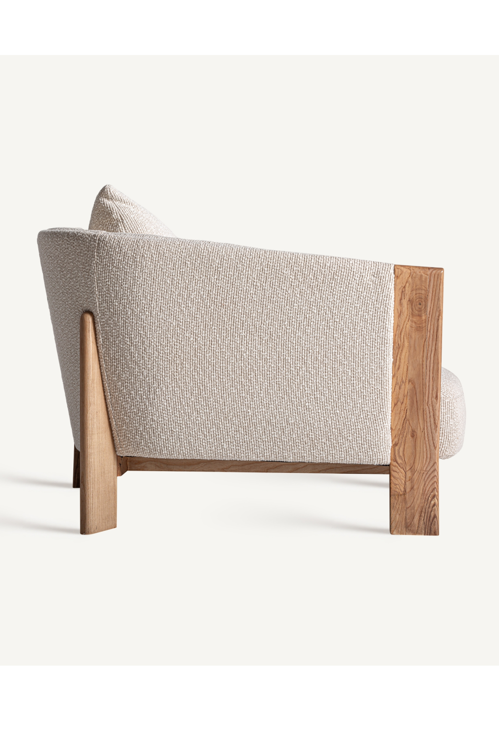 Barrel Oak Wood Sofa | Oroa.com