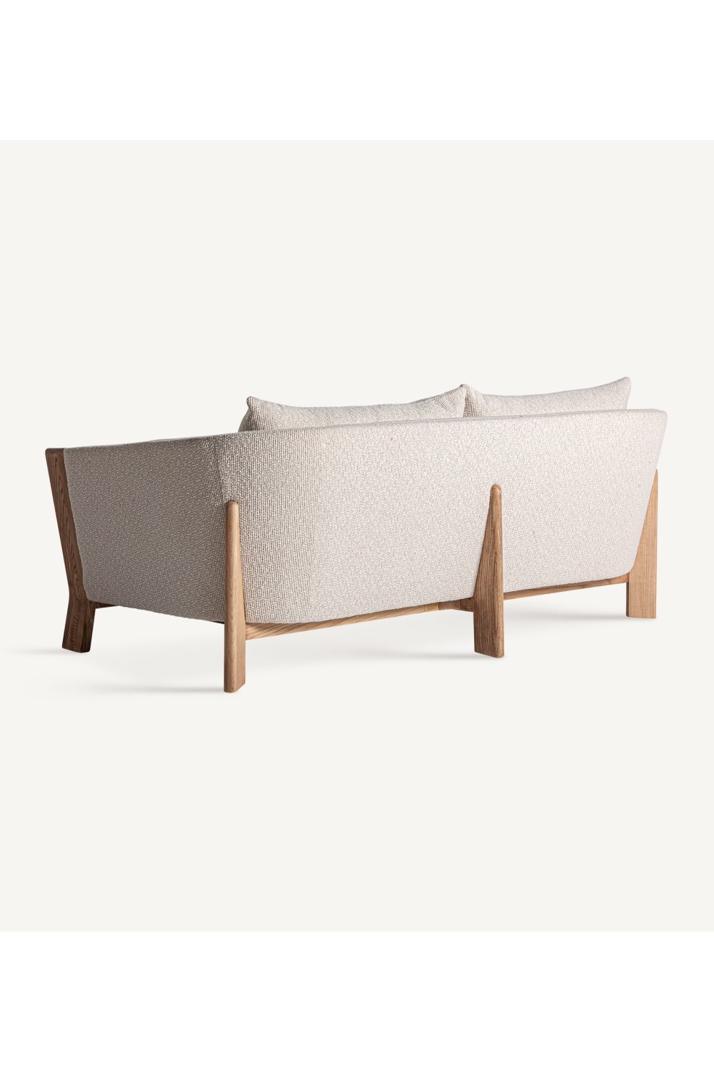 Barrel Oak Wood Sofa | Vical Home Nara | Oroa.com