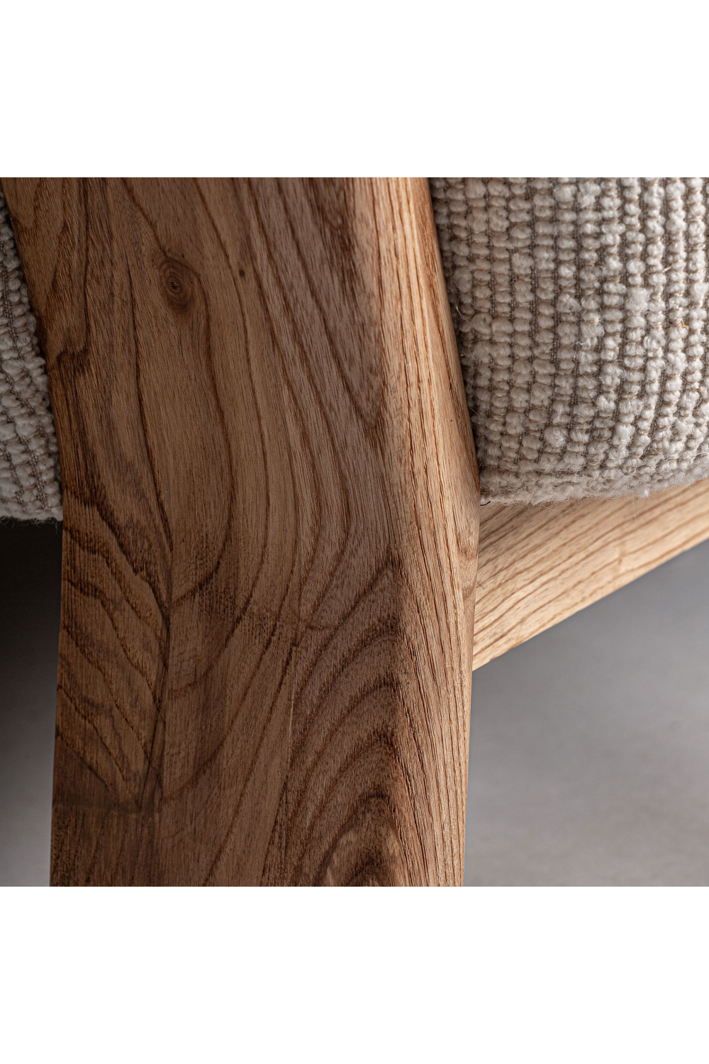 Barrel Oak Wood Sofa | Oroa.com