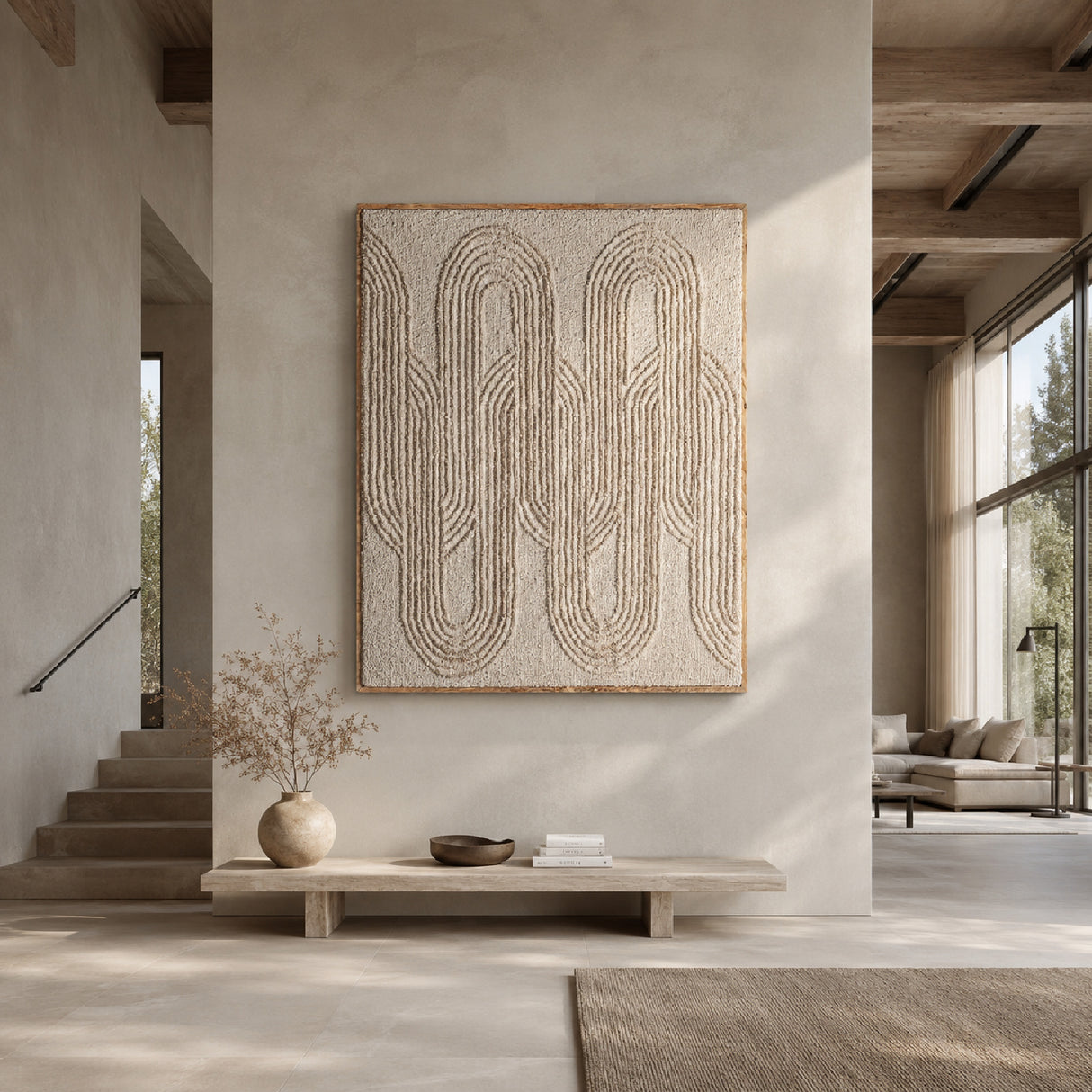 Cream Cotton Canvas Wall Art | Oroa.com