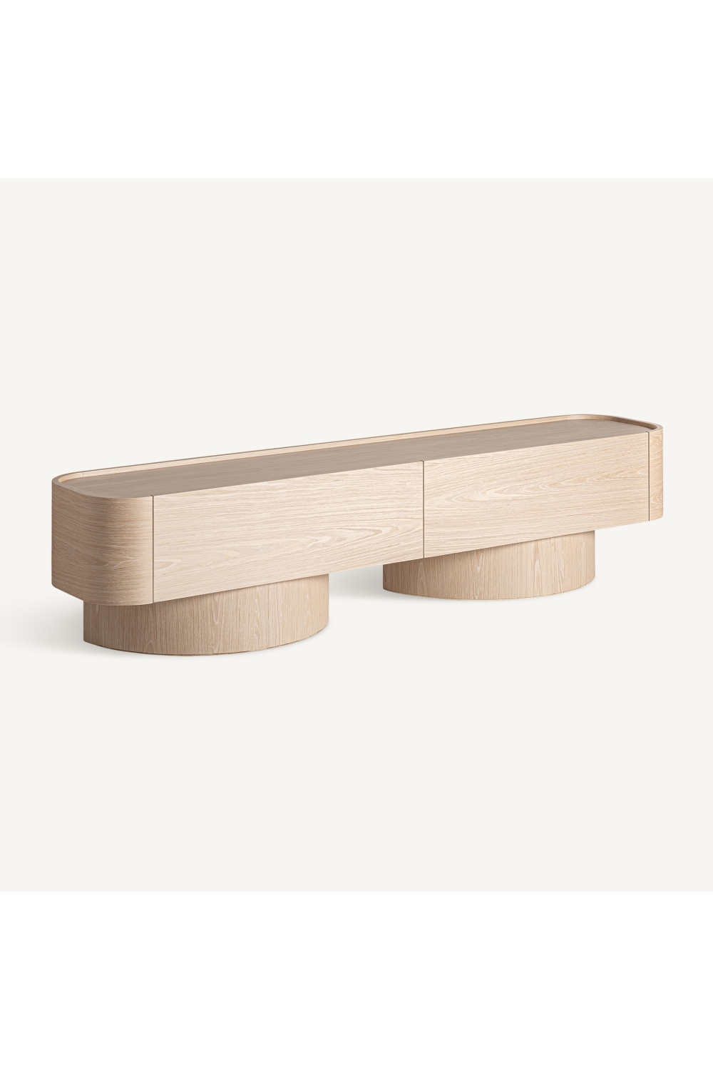 Cream Oak Media Unit | Oroa.com