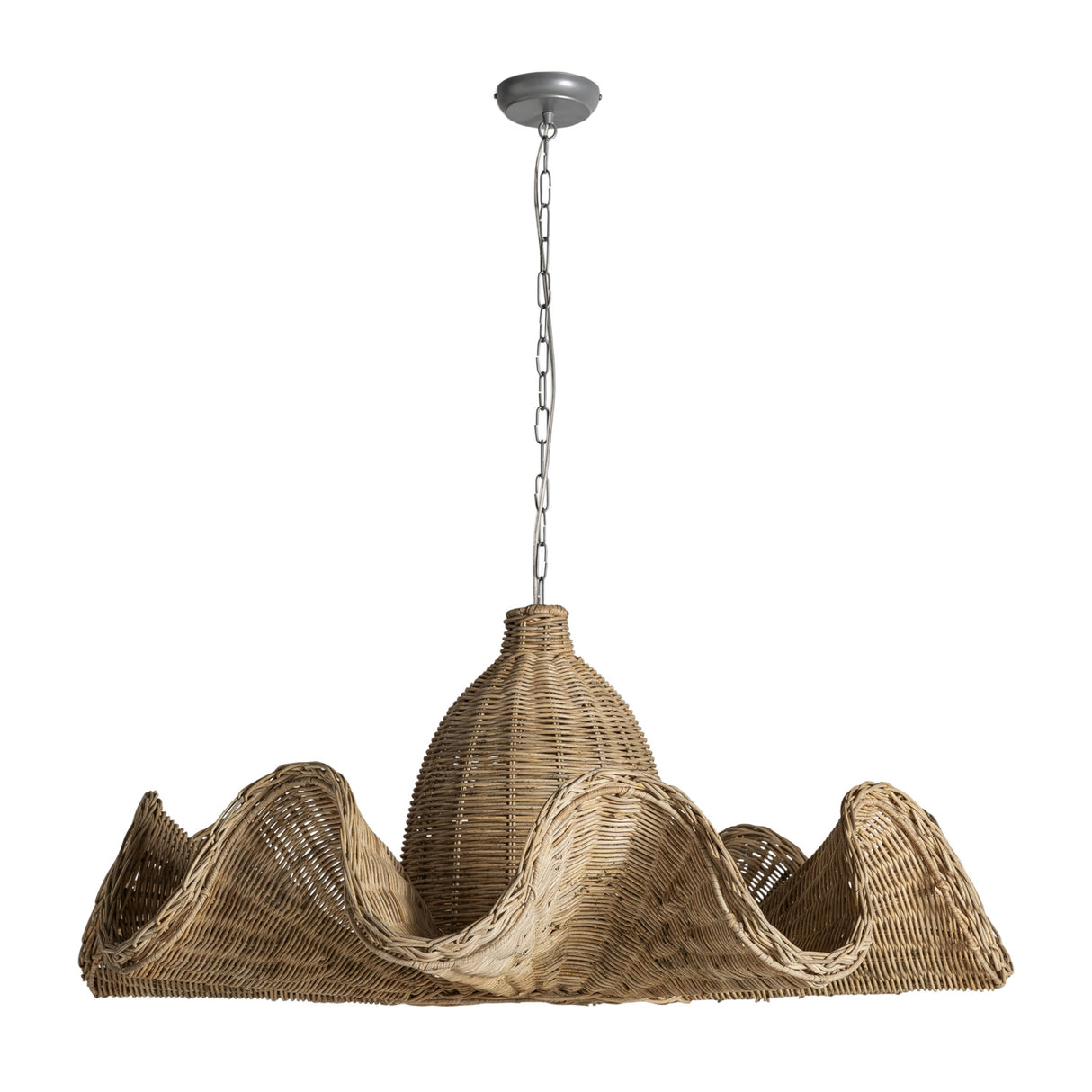 Modern European furniture - Wavy Rattan Pendant Light - www.oroa.com | Oroa.com
