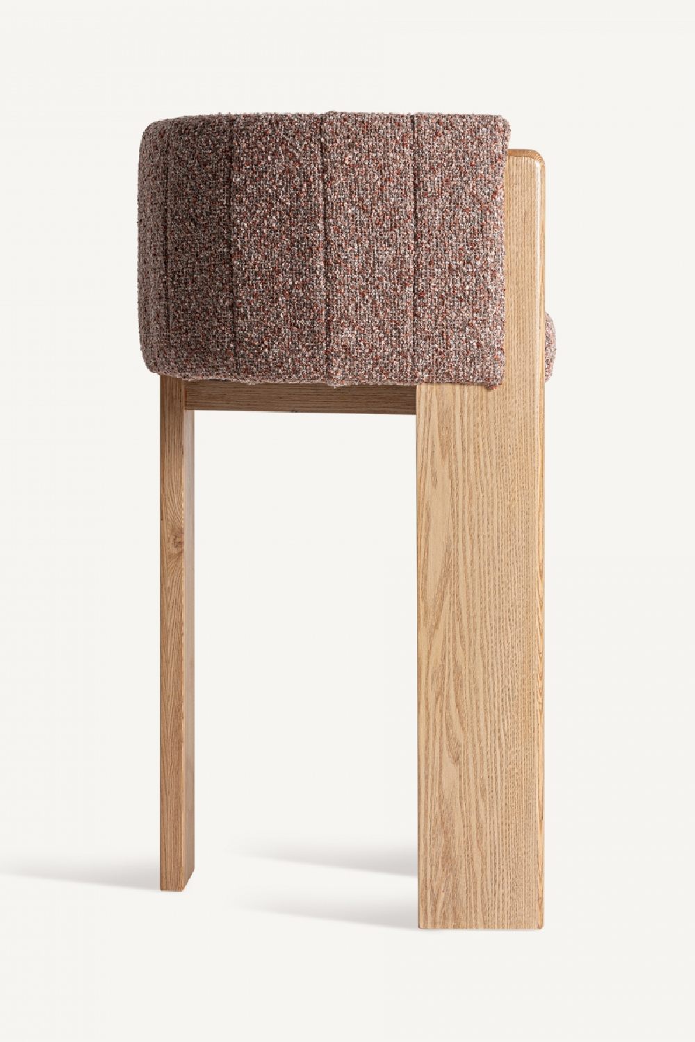 Oak Framed Curved Stool | Vical Home Sernier | Oroa.com
